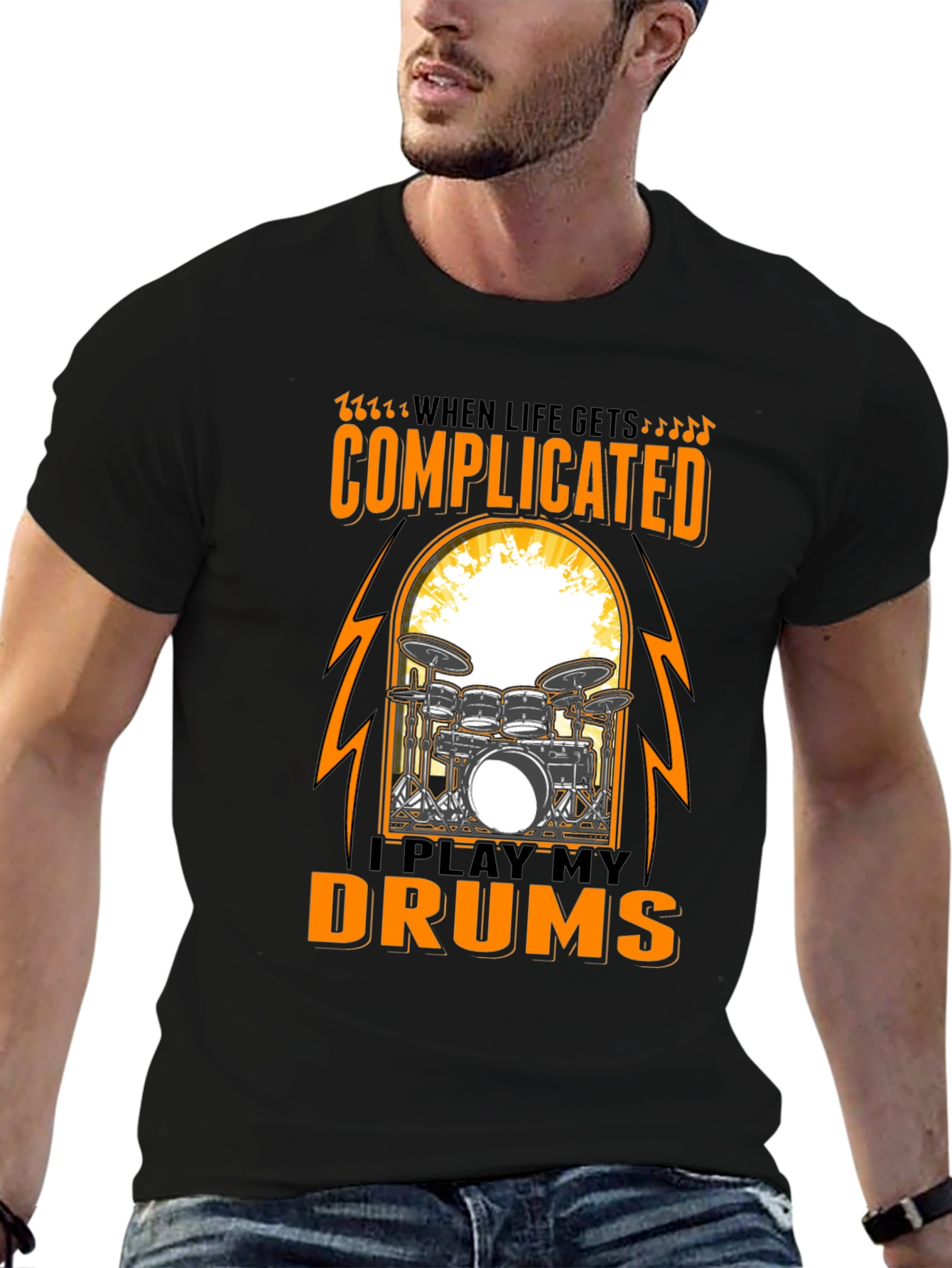 Complicated? Play My Drums Graphic Tee