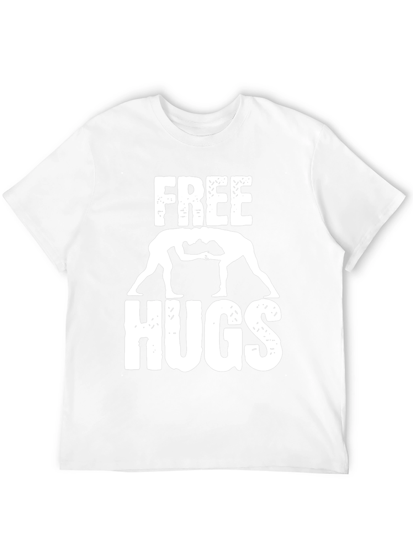 Free Hugs Wrestling Graphic T-Shirt
