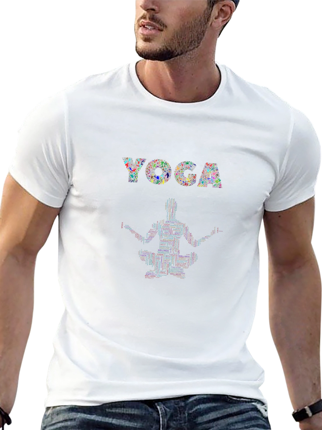 Yoga Graphic T-Shirt - Meditative Style Comfortable Fit
