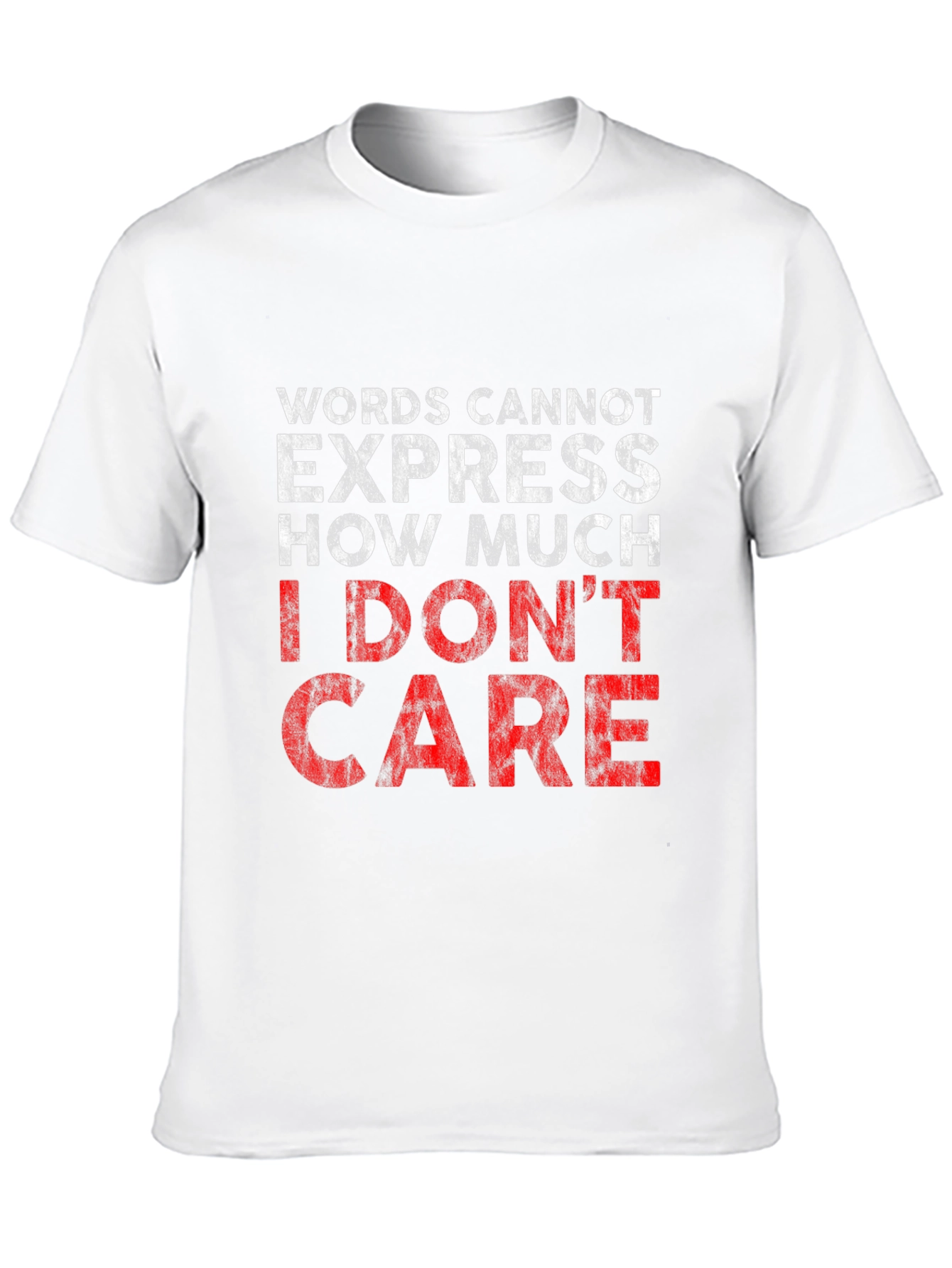 I Dont Care Graphic Tee - Black