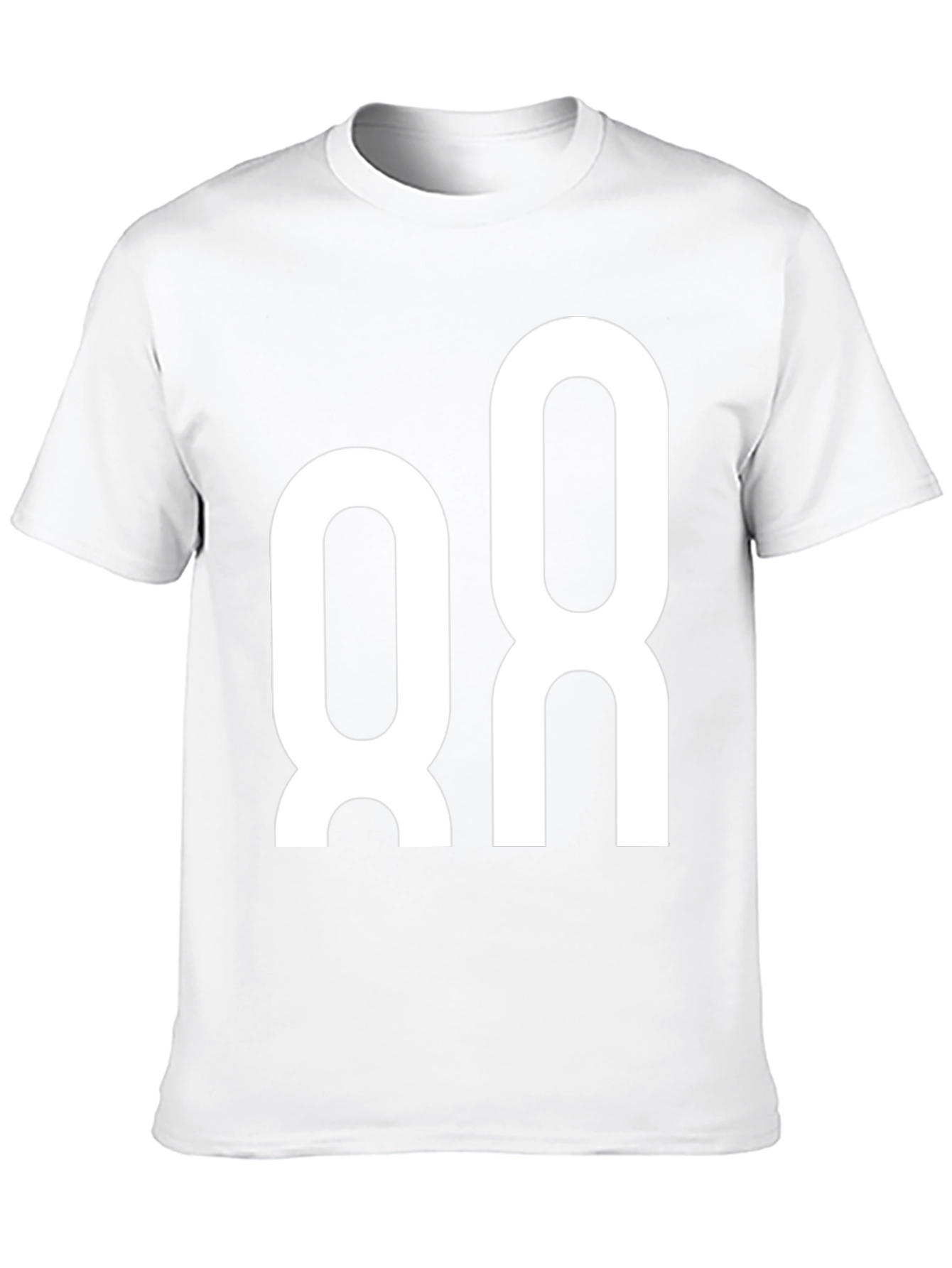 Modern White Graphic Tee