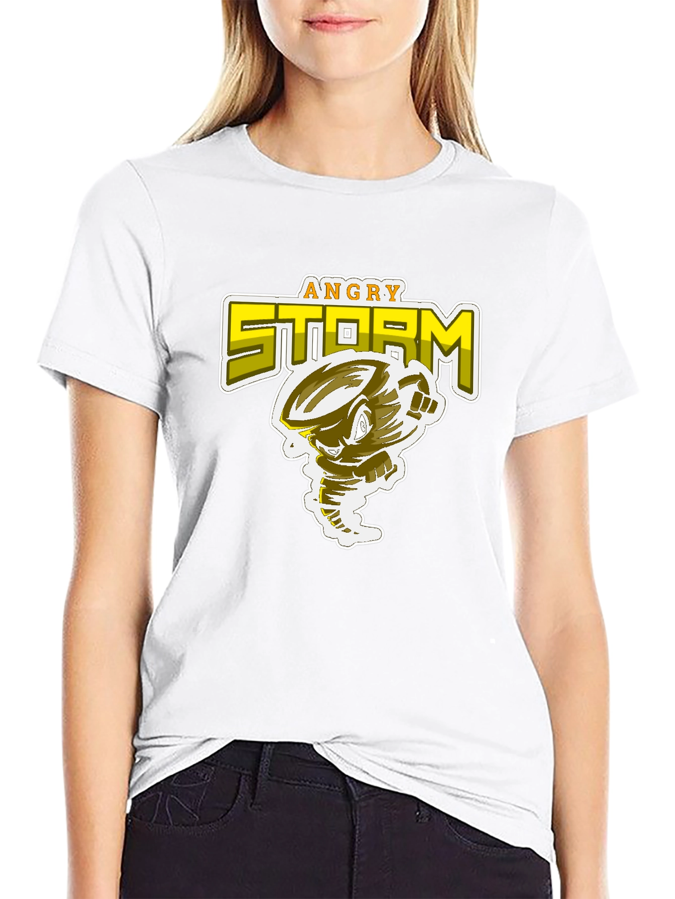 Angry Storm Graphic T-Shirt - Cotton Blend