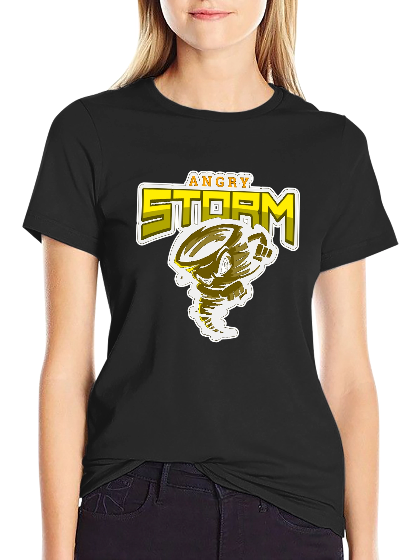 Angry Storm Graphic T-Shirt - Cotton Blend