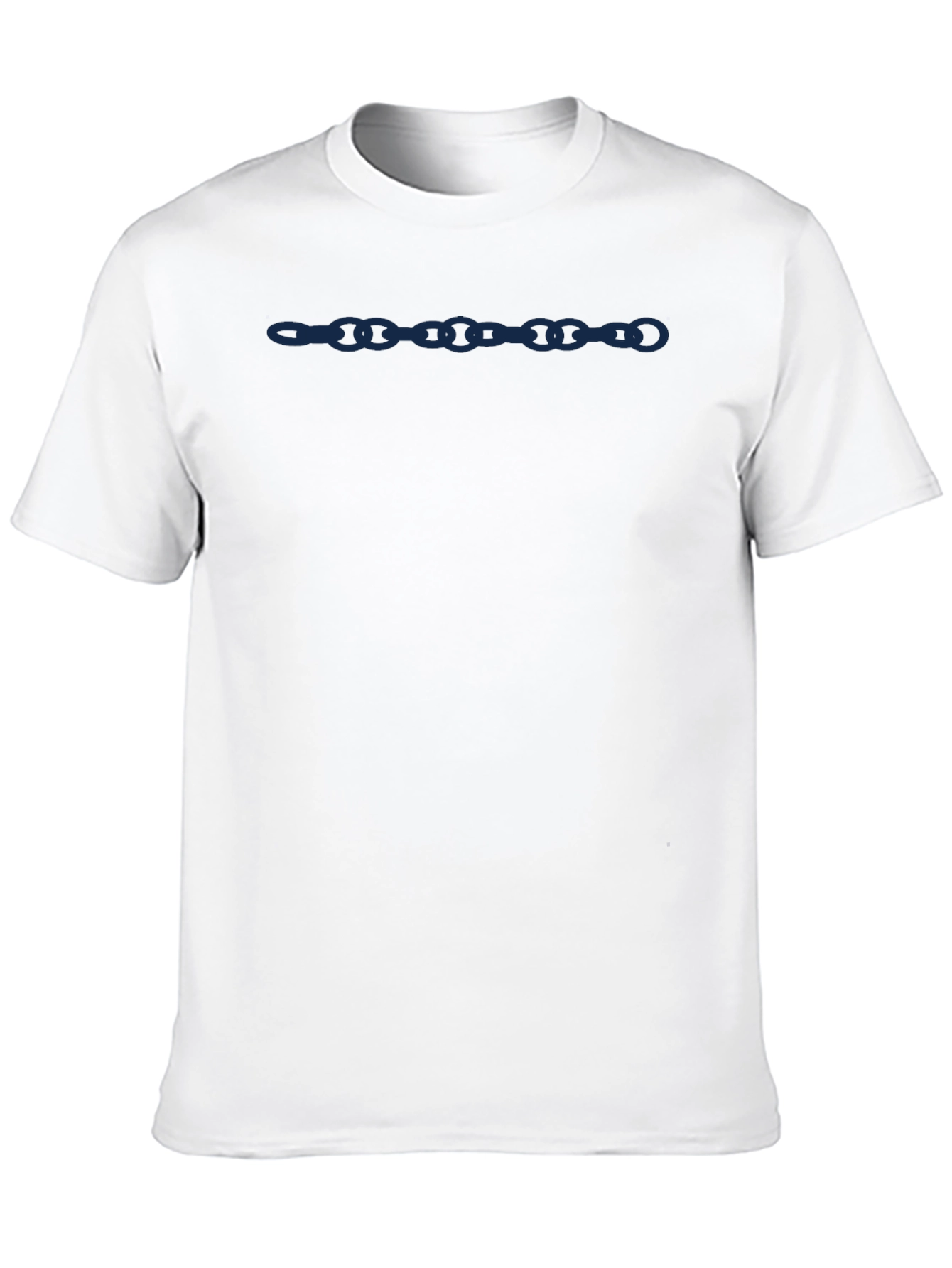 Stylish Black Chain Link Graphic Tee for Men
