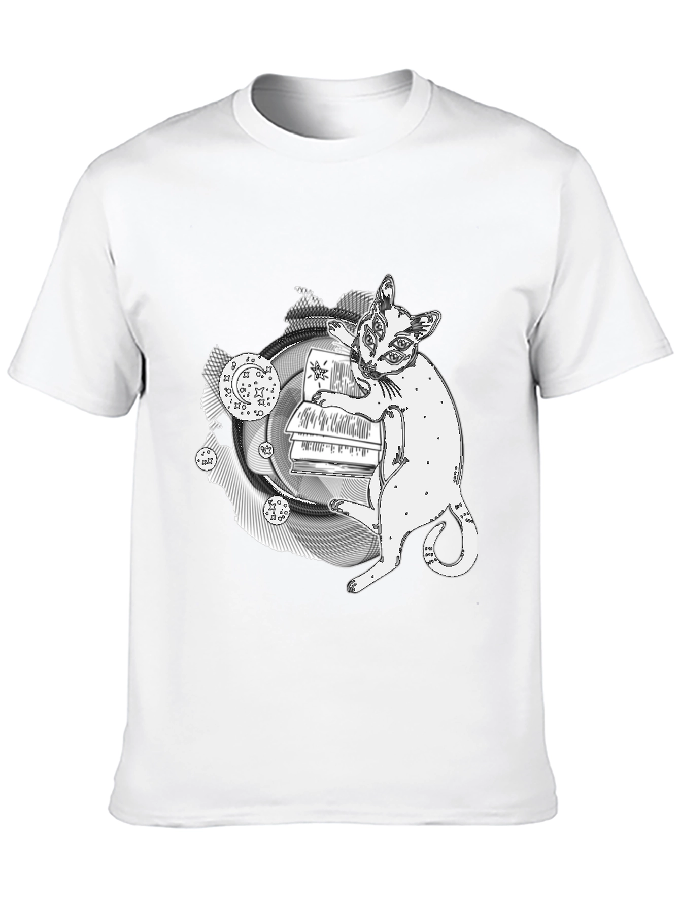 Mystical Cat T-Shirt - Occult Bookish Tee