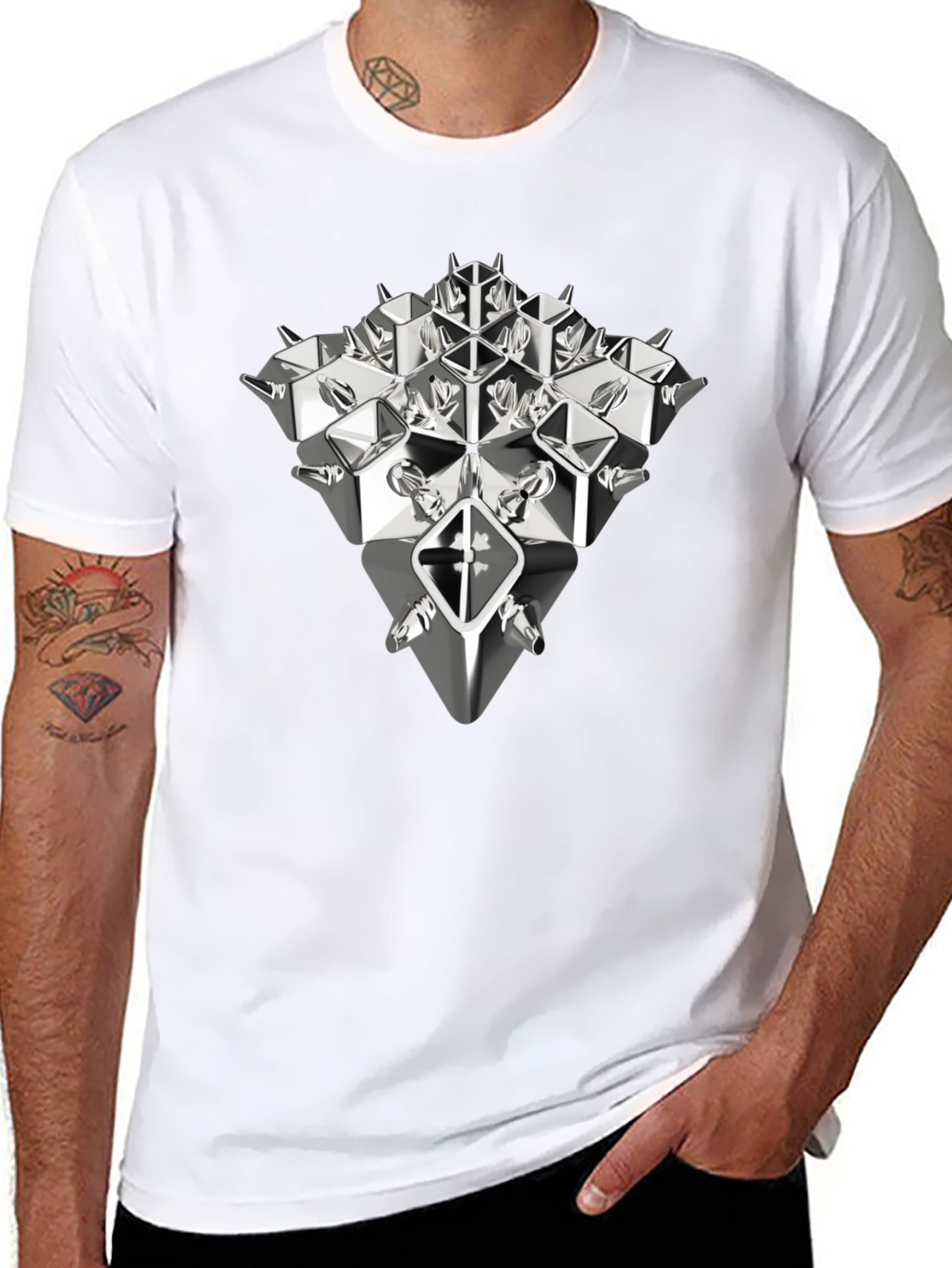Abstract Geometric T-Shirt - Modern Art Tee