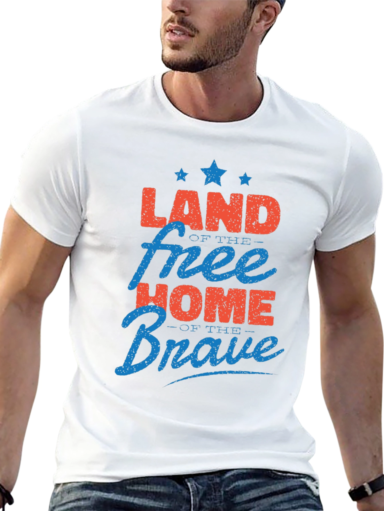 Land of the Free Patriotic T-Shirt