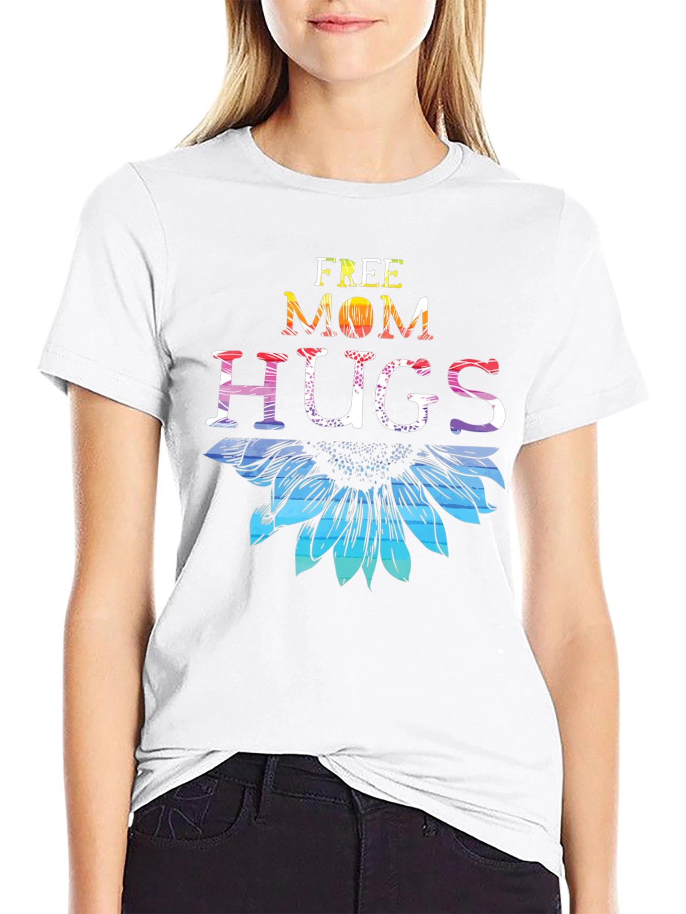 Free Mom Hugs Sunflower T-Shirt