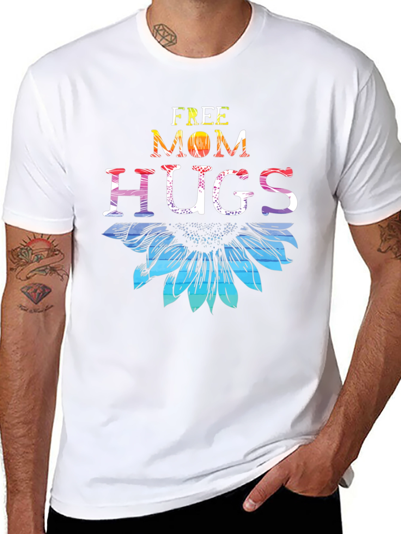 Free Mom Hugs Sunflower T-Shirt