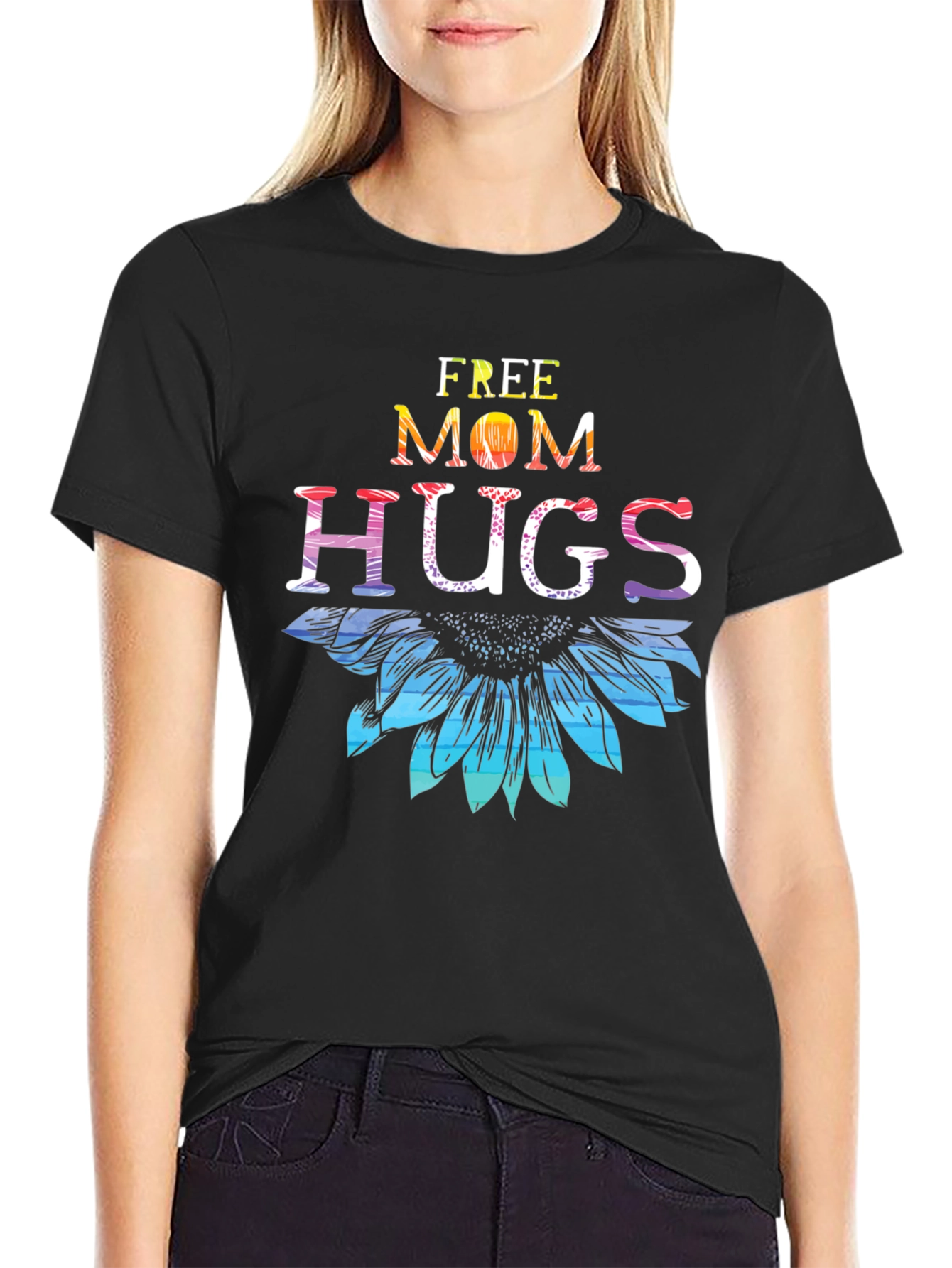 Free Mom Hugs Sunflower T-Shirt