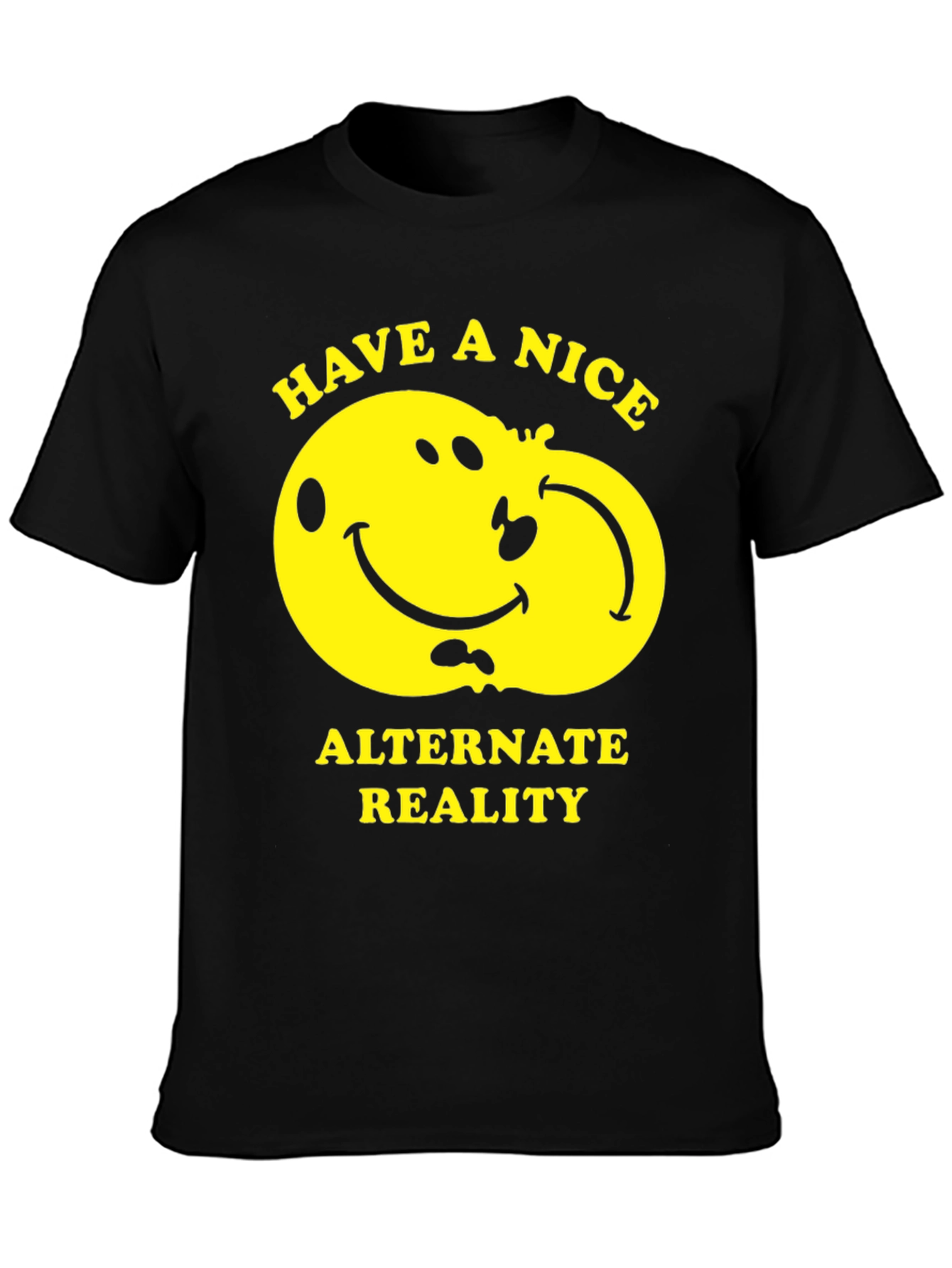 Alternate Reality Smiley Face Graphic Tee