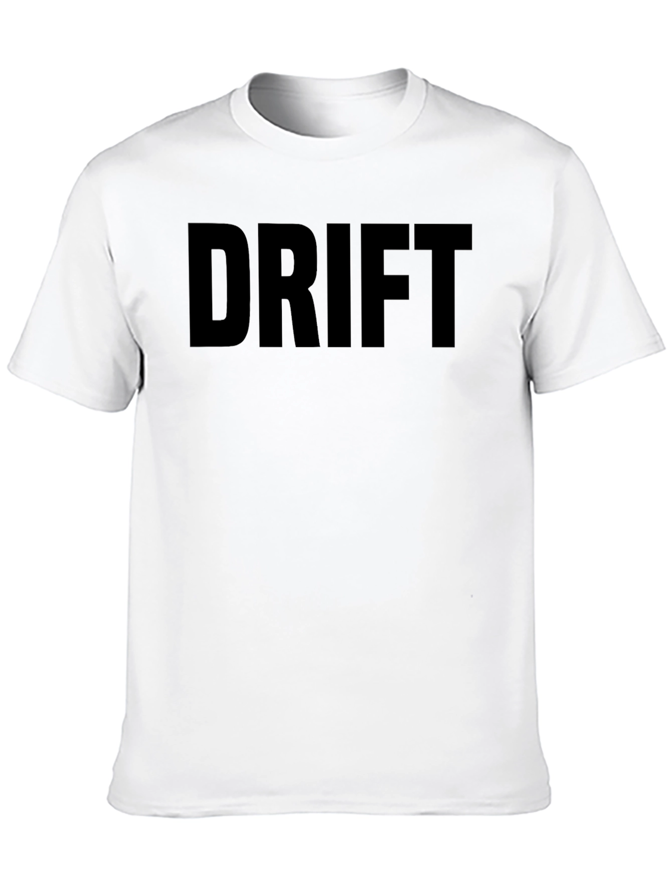 Drift Graphic Tee - Black Cotton Short Sleeve