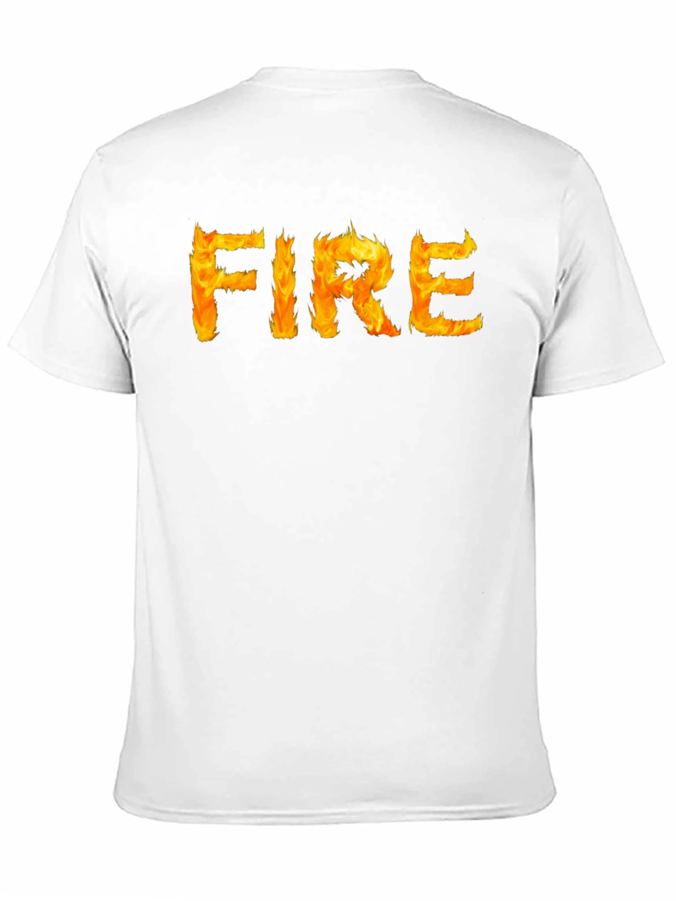 Fiery Graphic Tee - Black Cotton T-Shirt