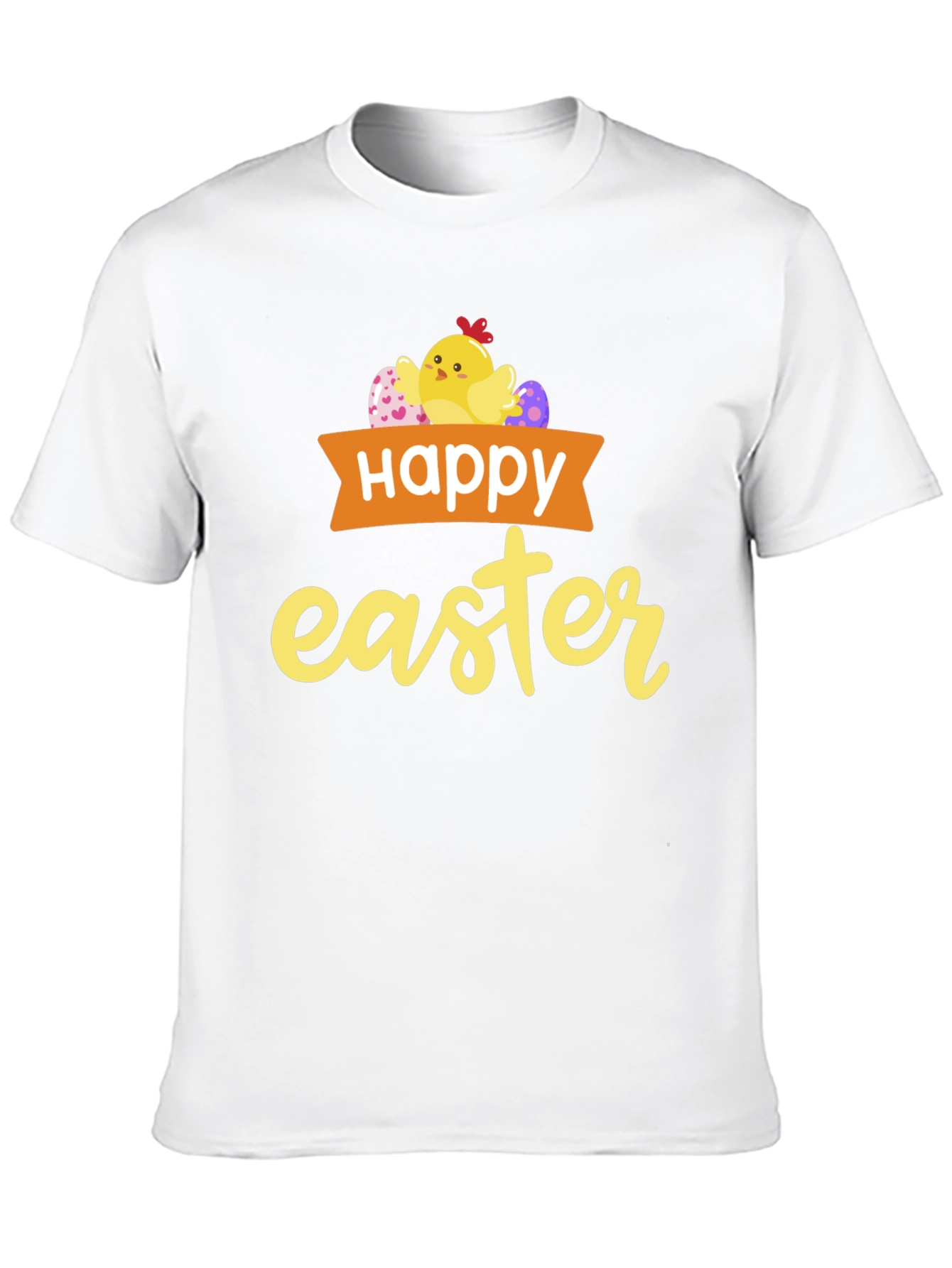 Happy Easter T-Shirt with Chick & Eggs