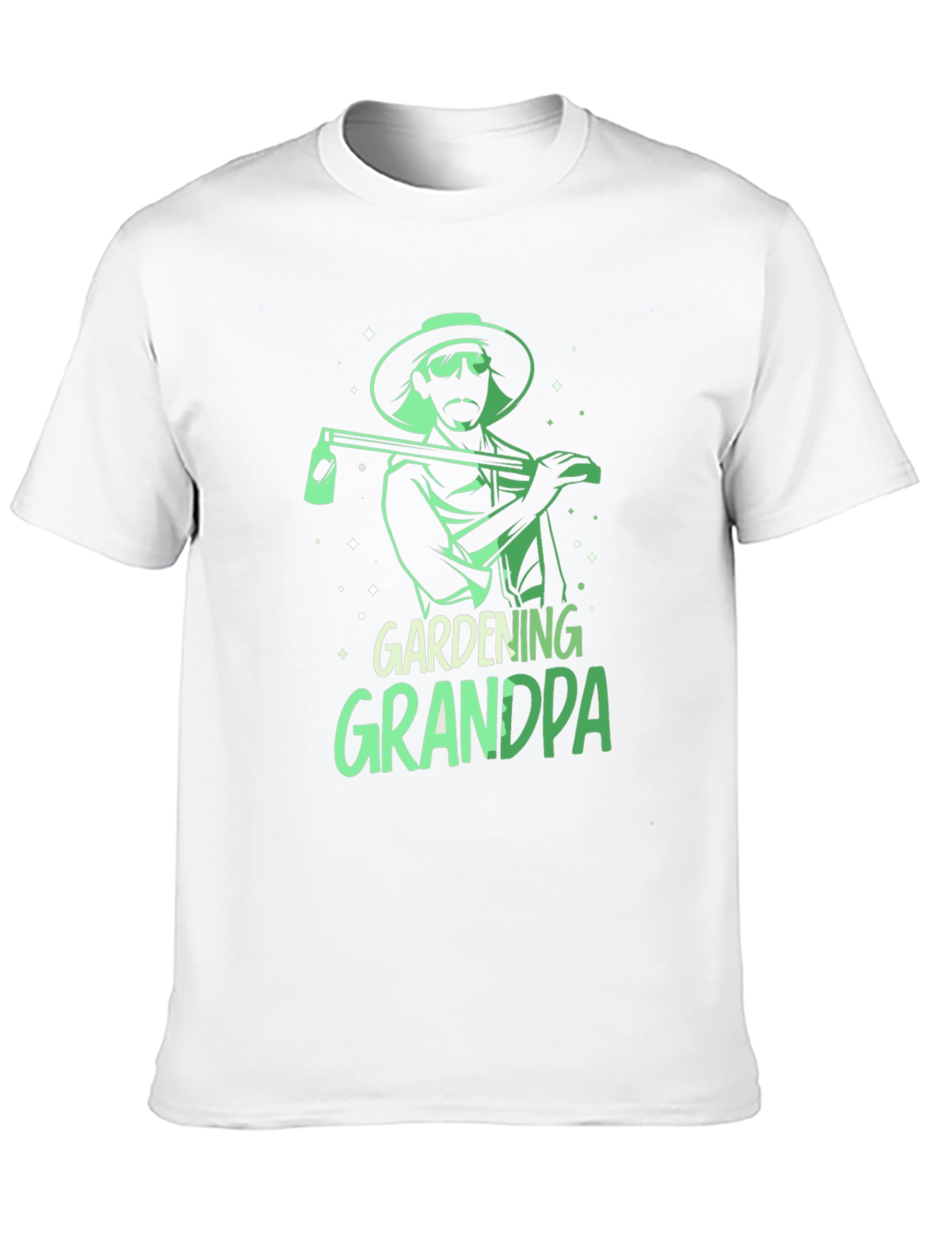Gardening Grandpa T-Shirt - Black Graphic Tee