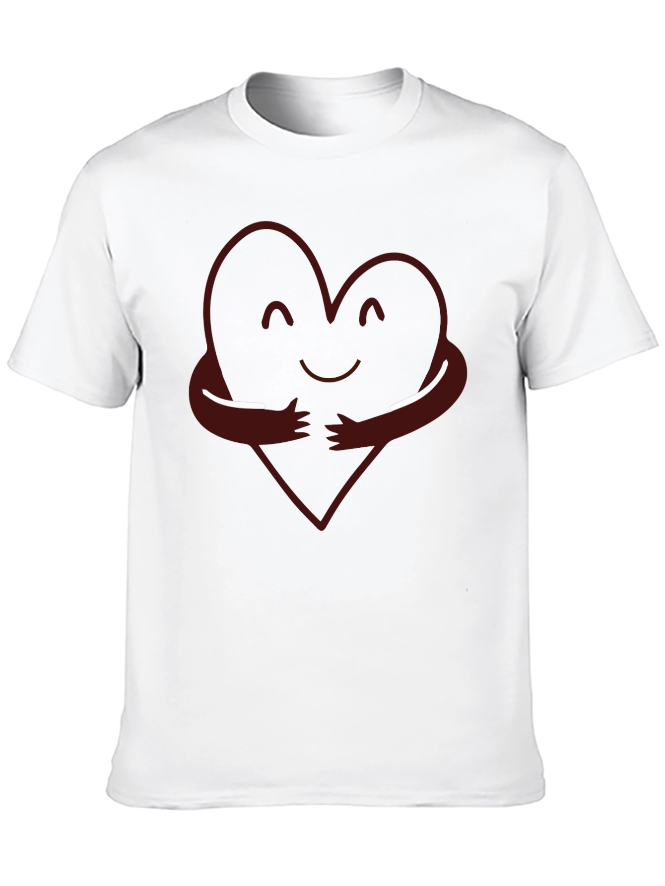 Heart Hug Graphic T-Shirt - Soft Cotton Blend Tee