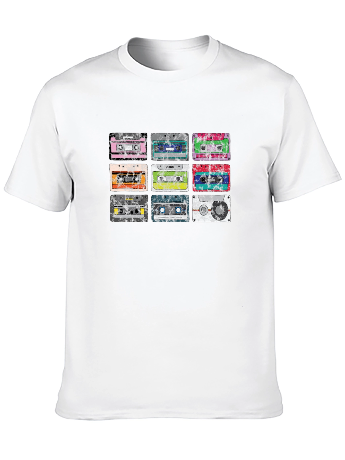 Retro Cassette Tape Graphic Tee - Classic Audio Style