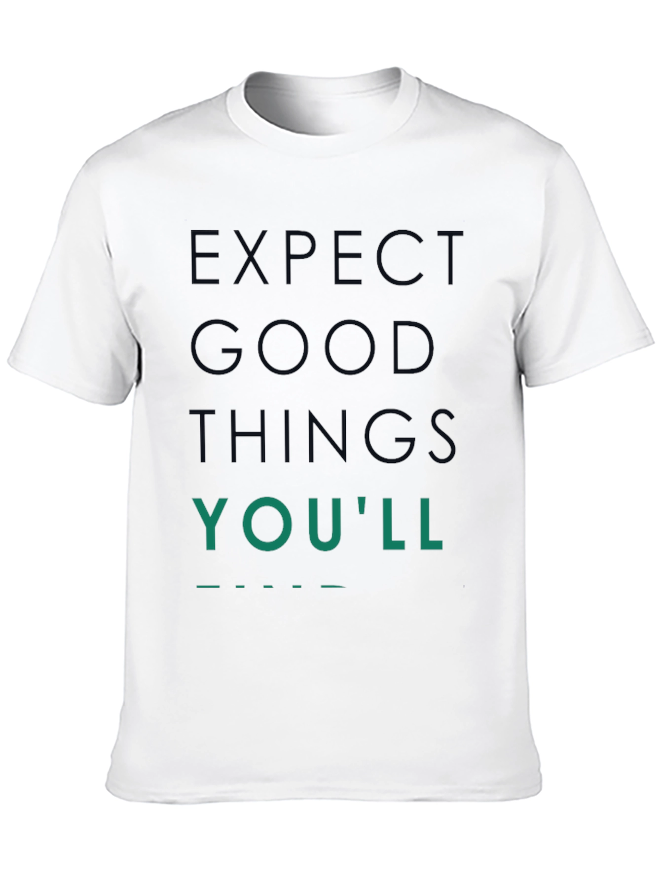 Expect Good Things Graphic Tee - Black