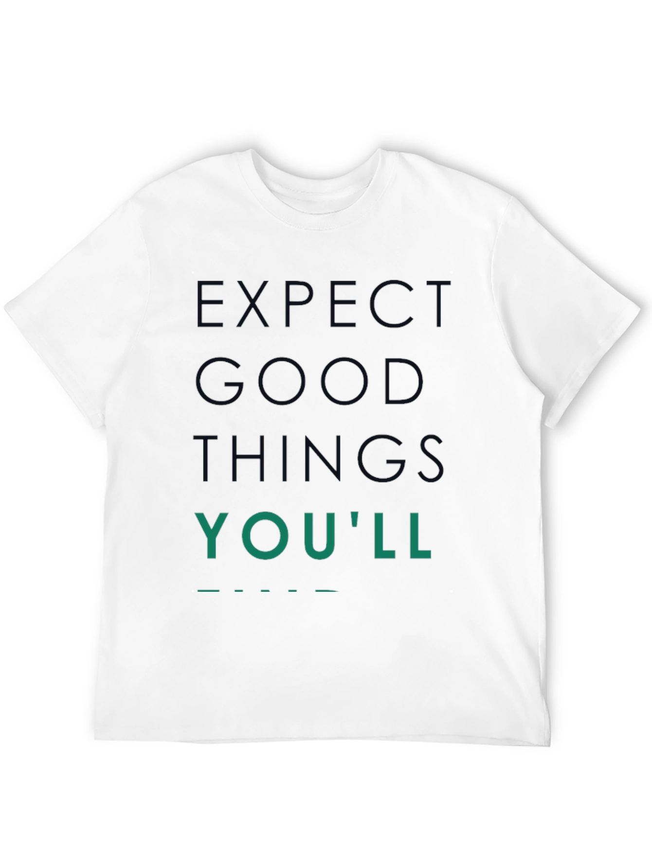 Expect Good Things Graphic Tee - Black