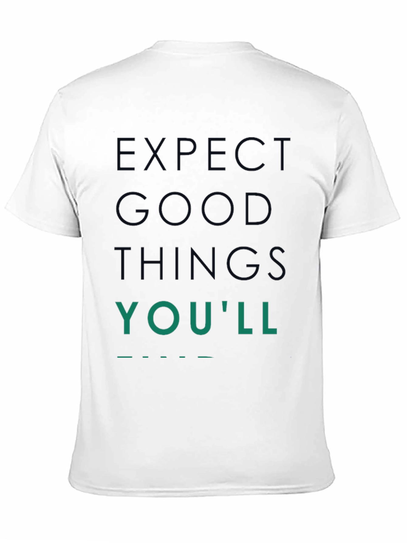 Expect Good Things Graphic Tee - Black