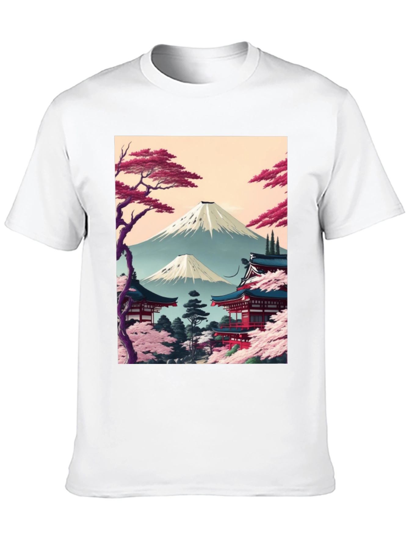 Japanese Mt. Fuji Graphic T-Shirt