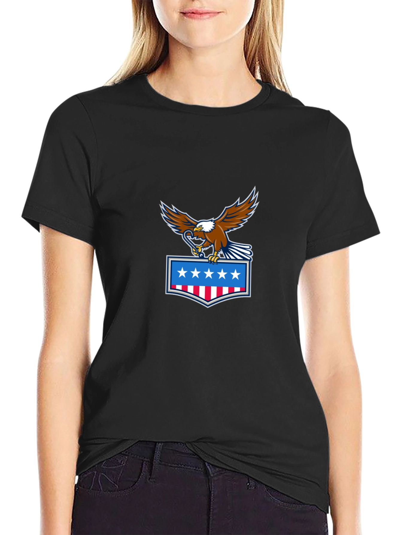 American Eagle Graphic Black T-Shirt