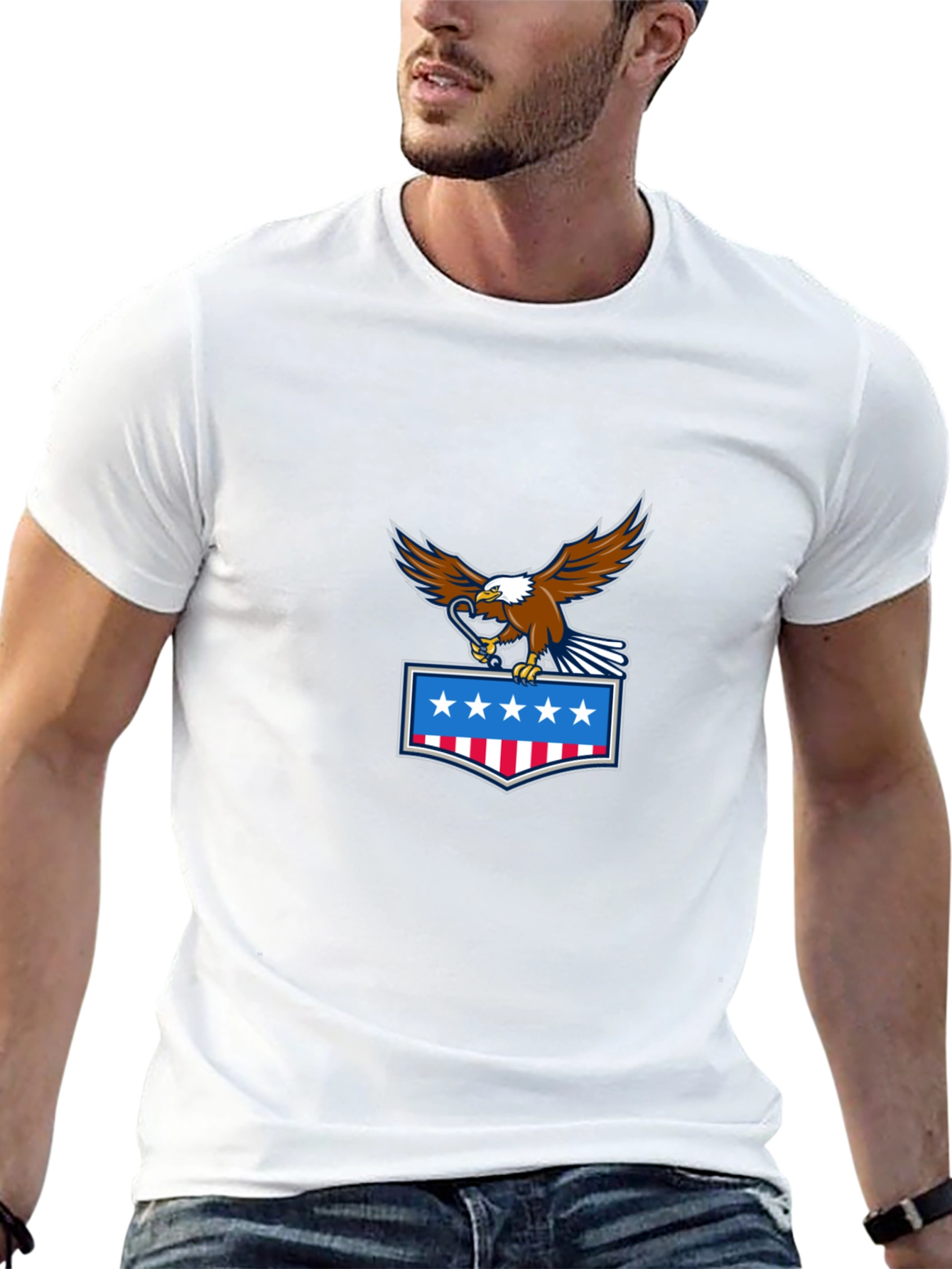 American Eagle Graphic Black T-Shirt