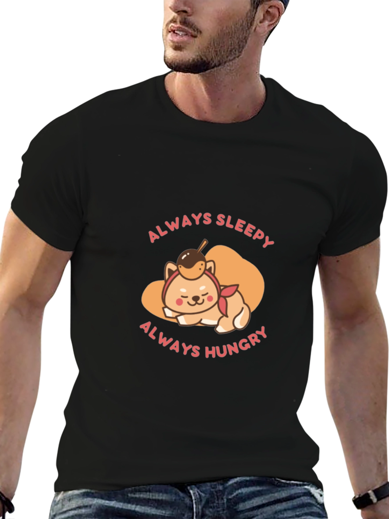 Always Sleepy Hungry Shiba T-Shirt