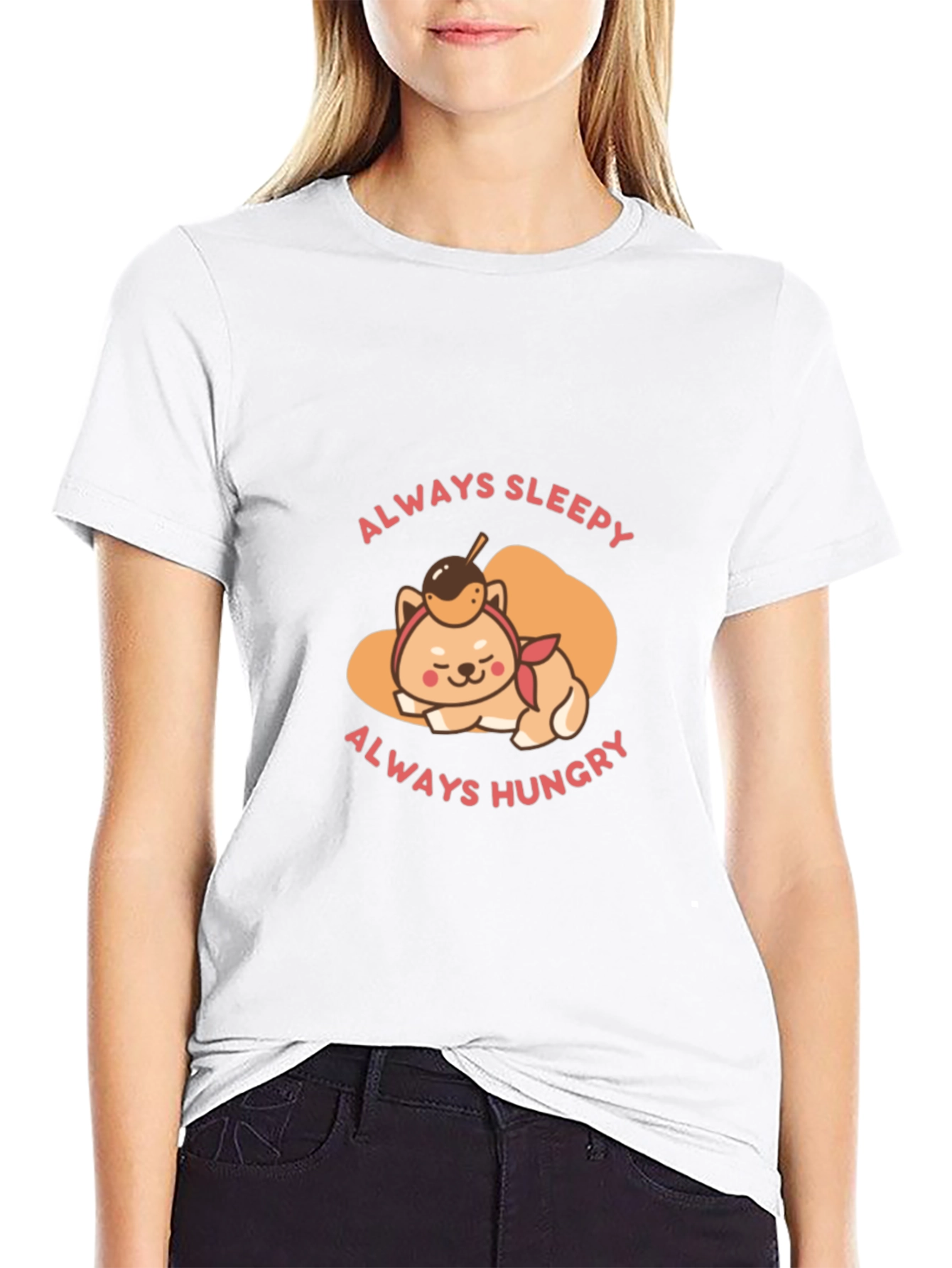 Always Sleepy Hungry Shiba T-Shirt
