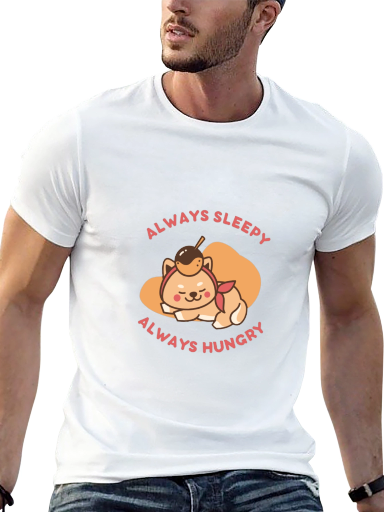 Always Sleepy Hungry Shiba T-Shirt