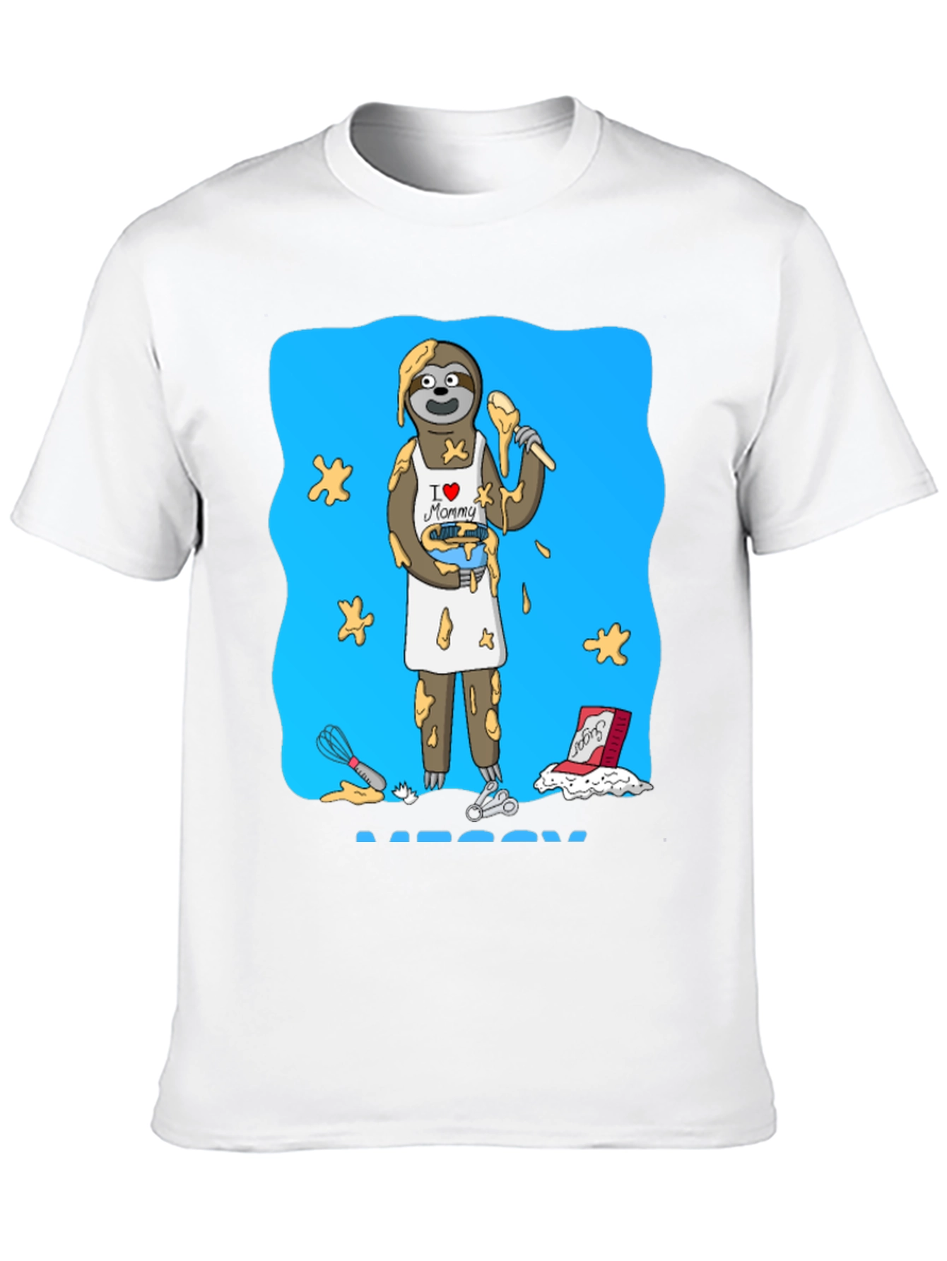 I Love Mommy Sloth Baker T-Shirt