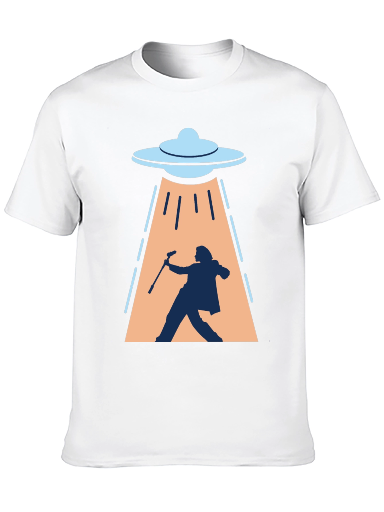 UFO Abduction T-Shirt: Silhouette Design