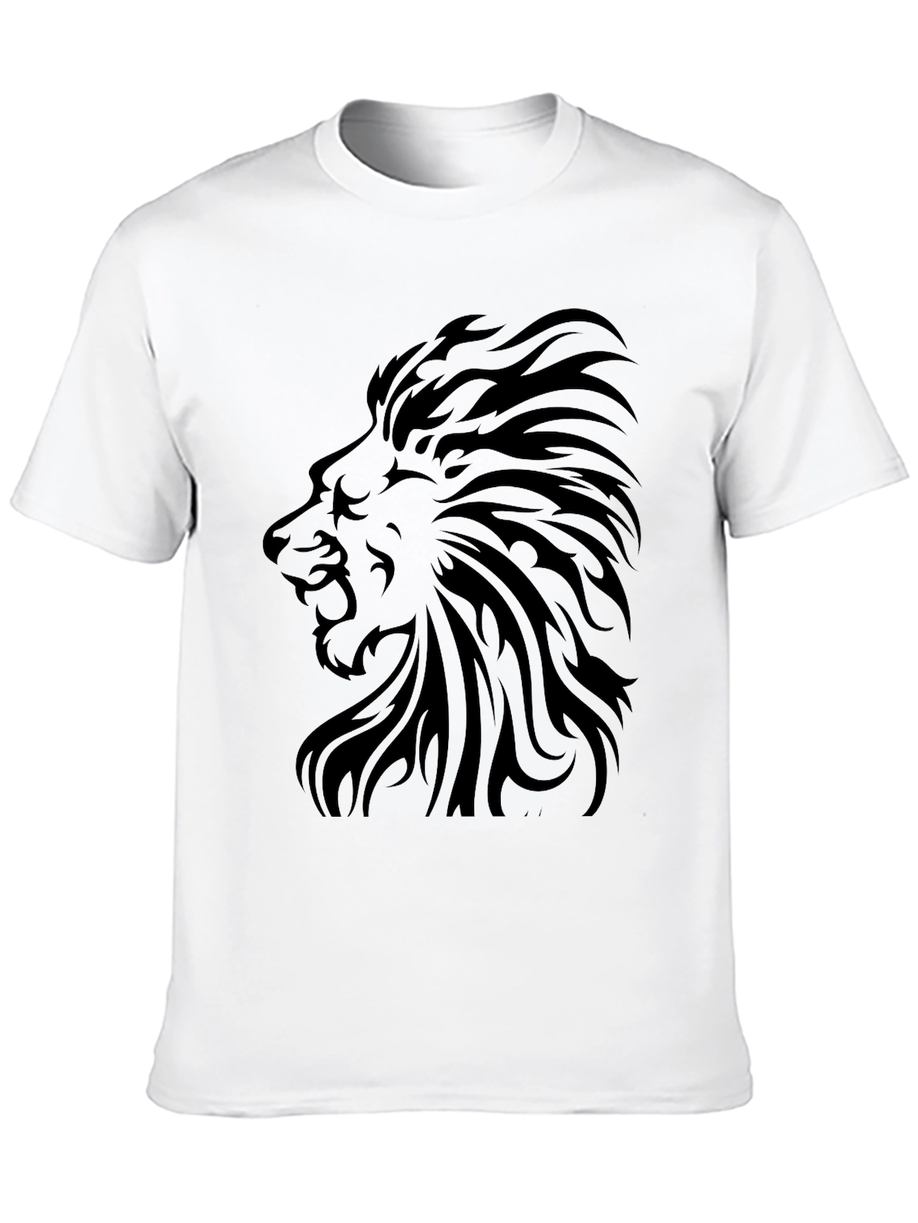 Black Lion Graphic Tee - Mens Fashion