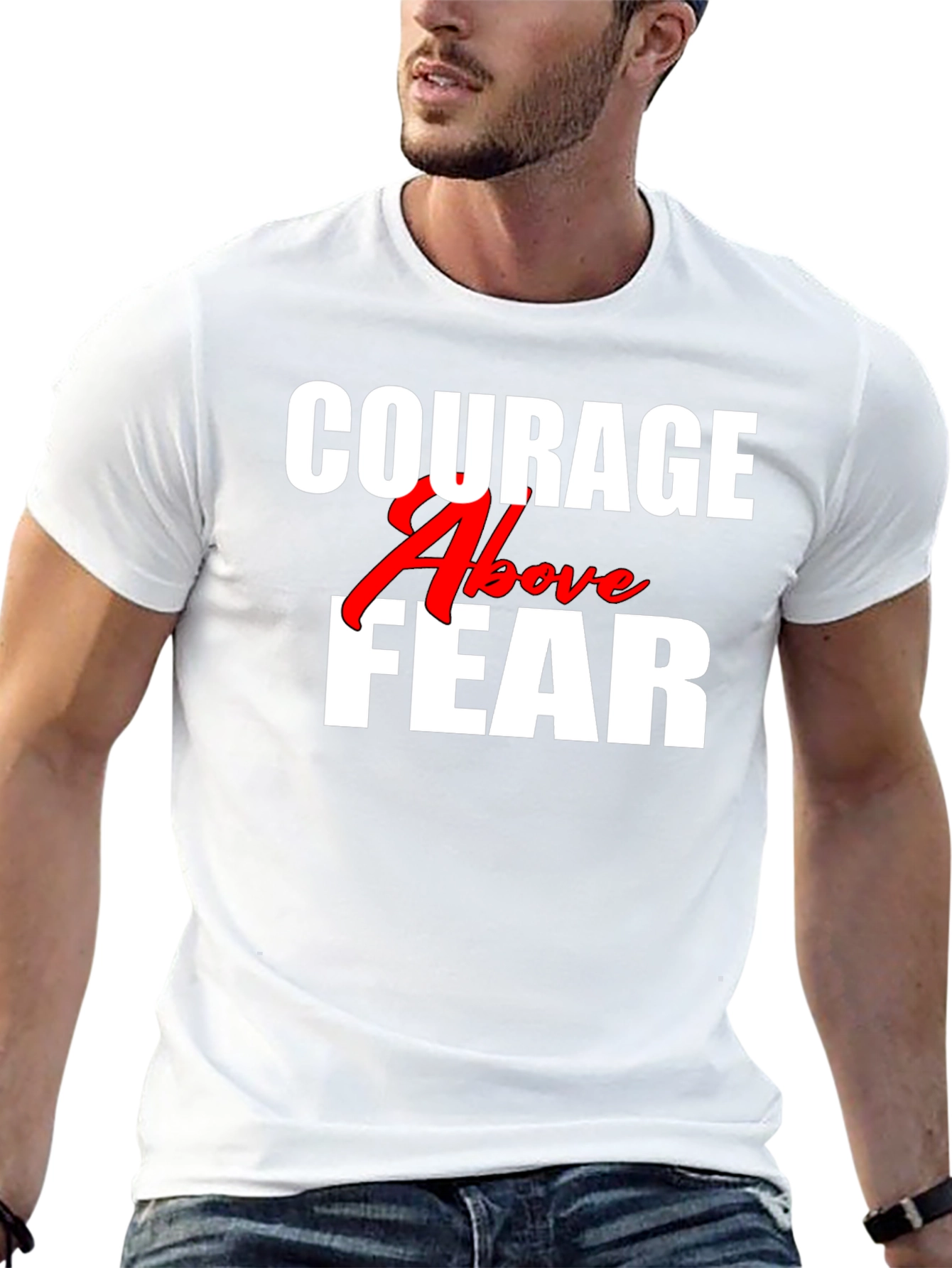 Courage Above Fear Graphic Tee
