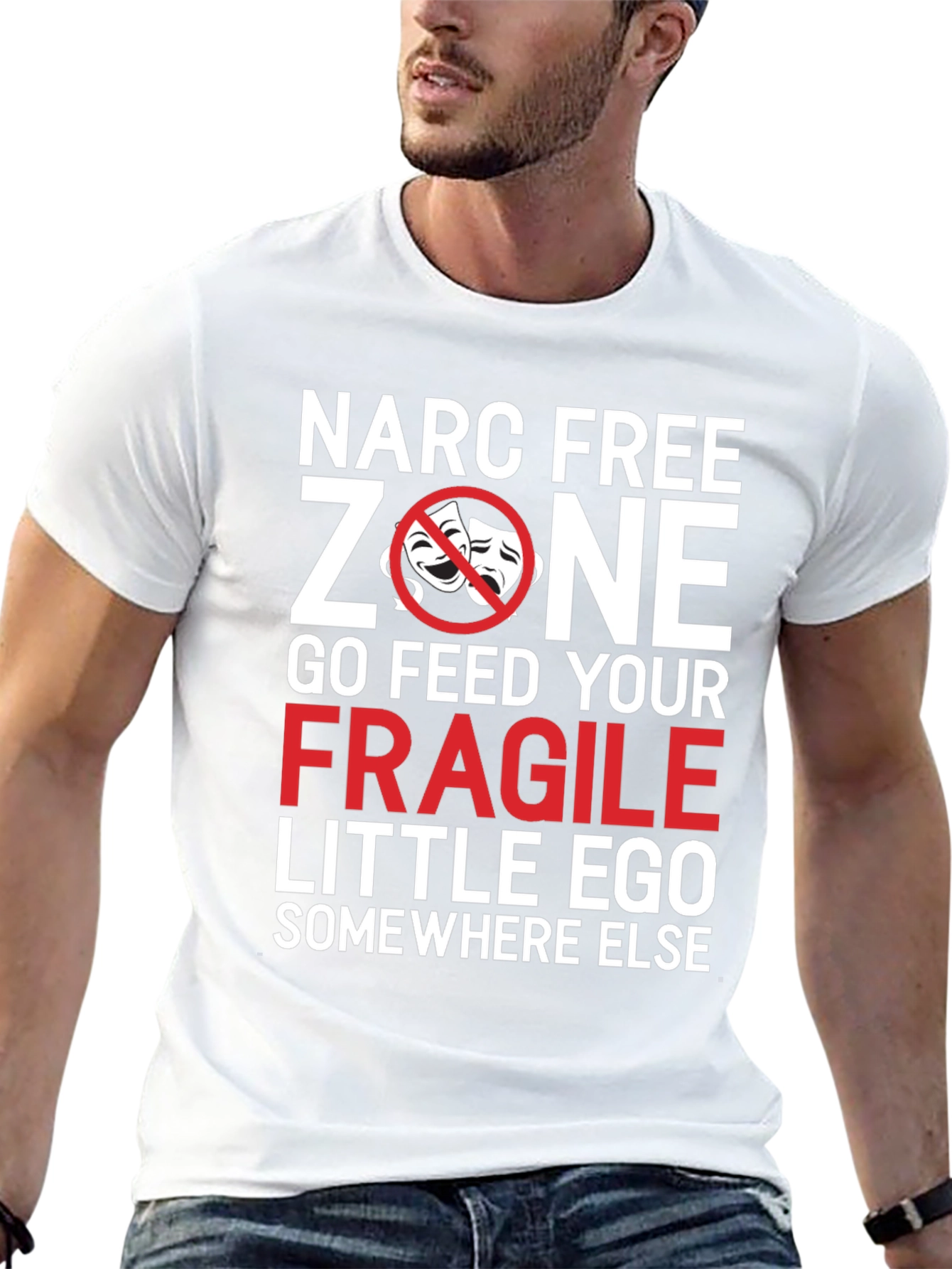Narc Free Zone T-Shirt - Sarcastic Graphic Tee