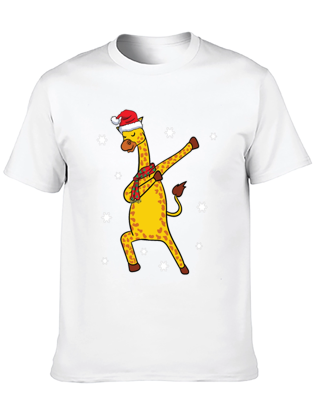 Christmas Giraffe Dabbing T-Shirt