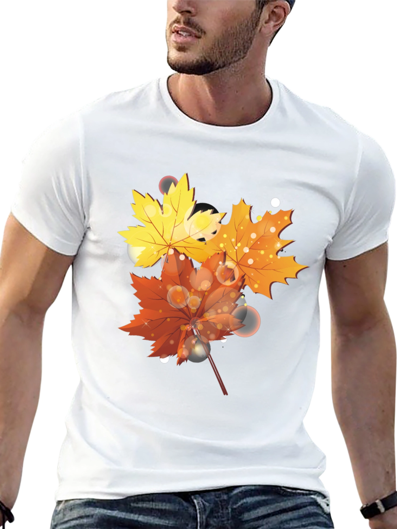 Autumn Leaves T-Shirt - Stylish Fall Design