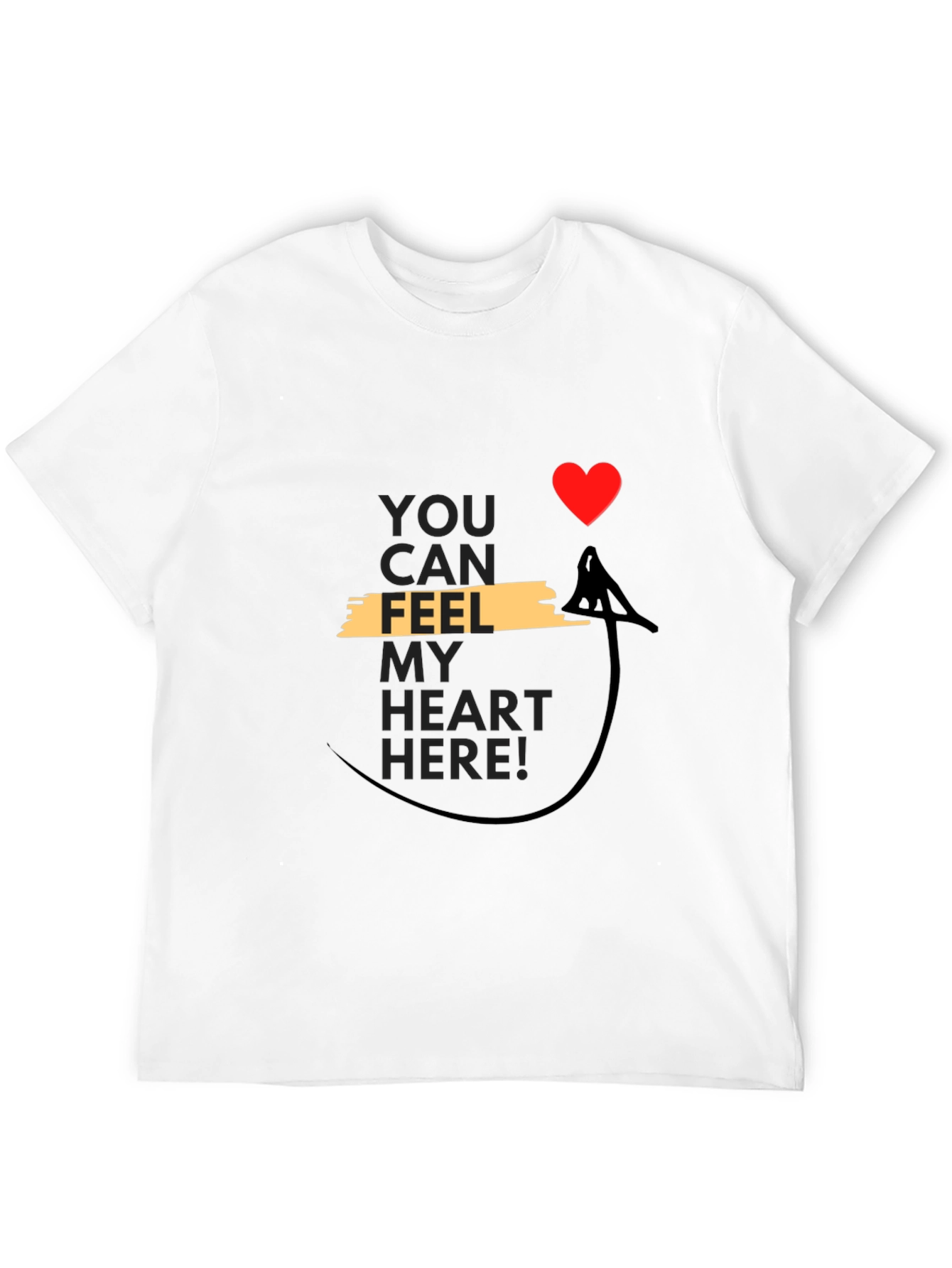 Feel My Heart T-Shirt - Unique Valentines Gift