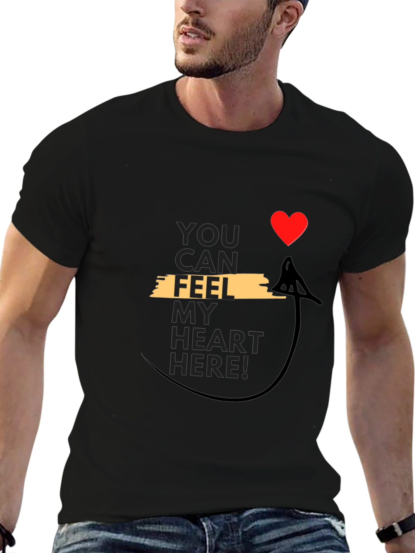 Feel My Heart T-Shirt - Unique Valentines Gift