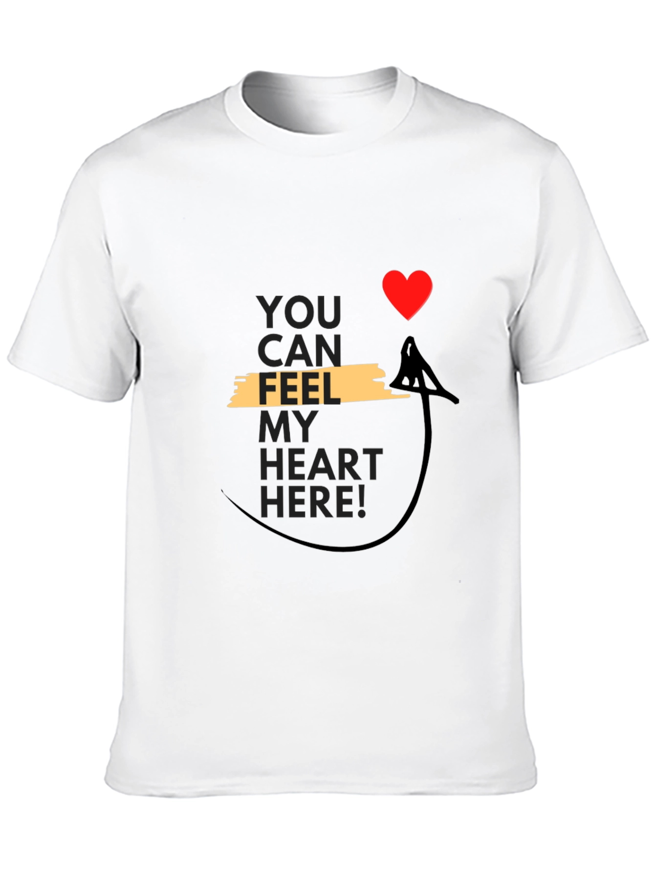 Feel My Heart T-Shirt - Unique Valentines Gift