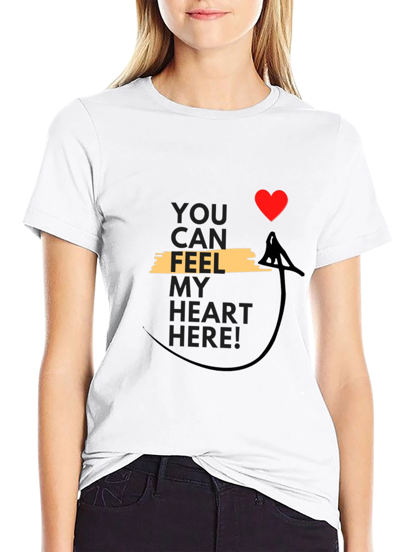 Feel My Heart T-Shirt - Unique Valentines Gift
