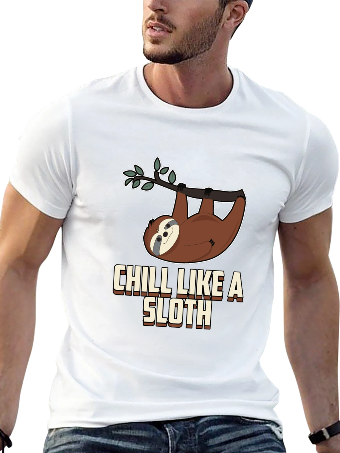 Chill Like a Sloth Graphic T-Shirt