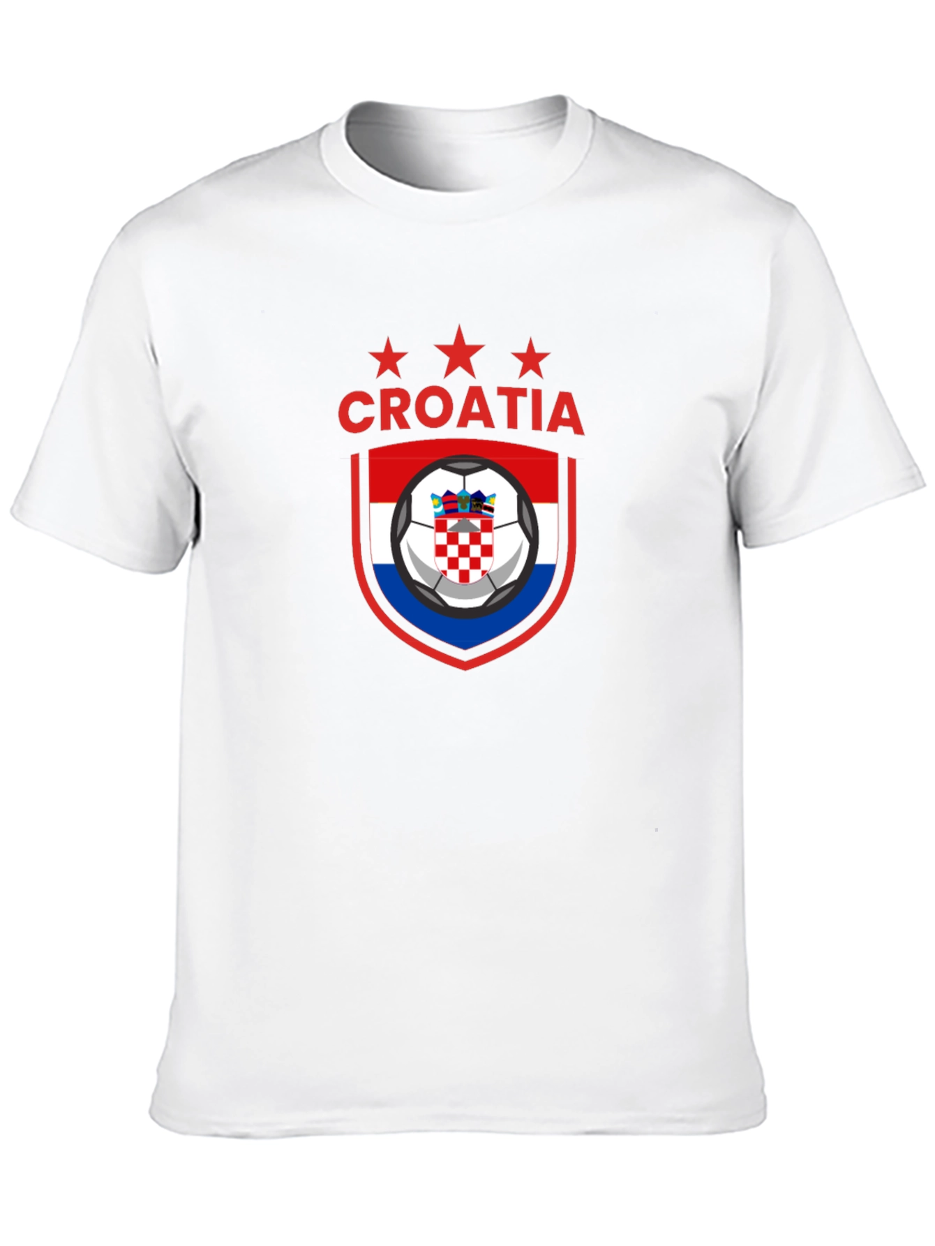 Croatia Soccer Graphic T-Shirt - Mens Black Tee