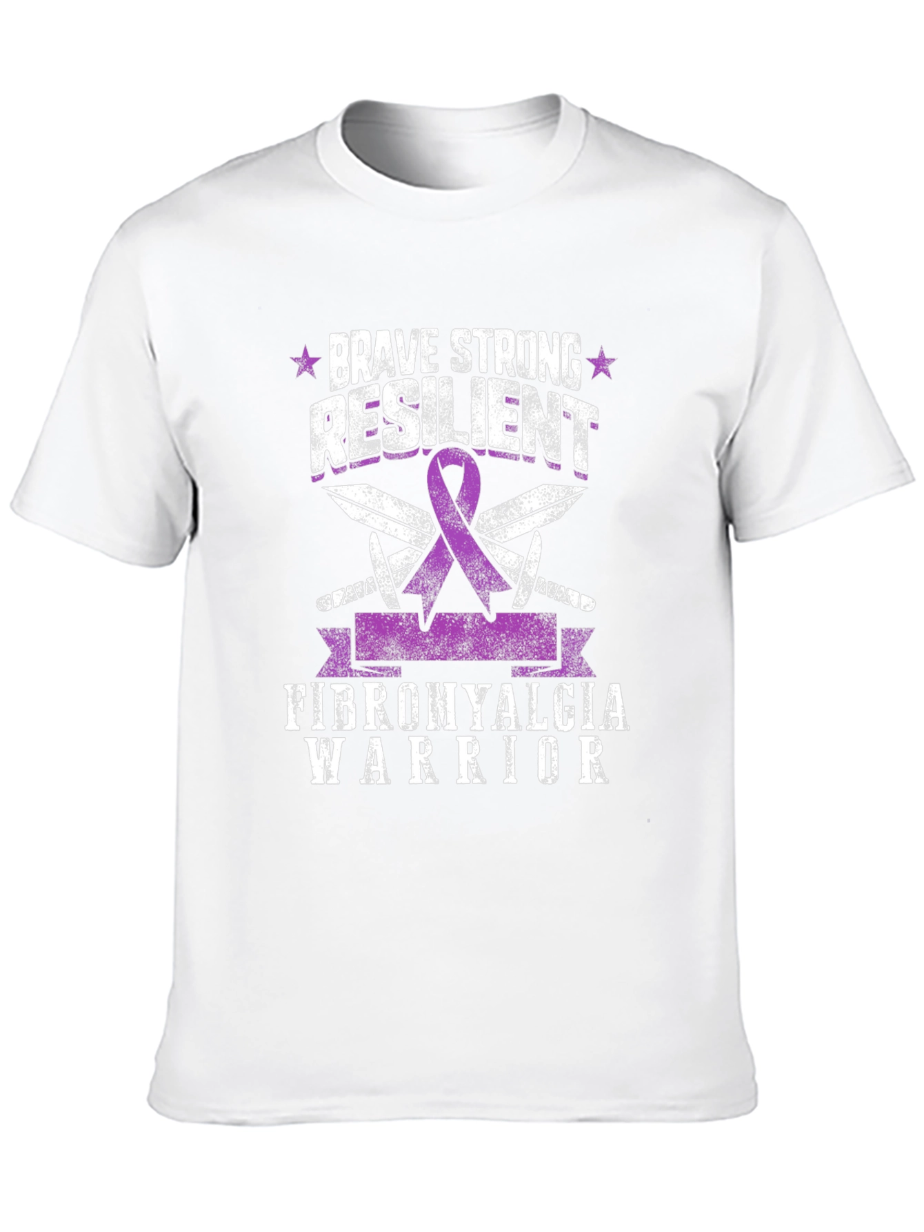 Brave Strong Resilient Fibromyalgia Warrior T-Shirt
