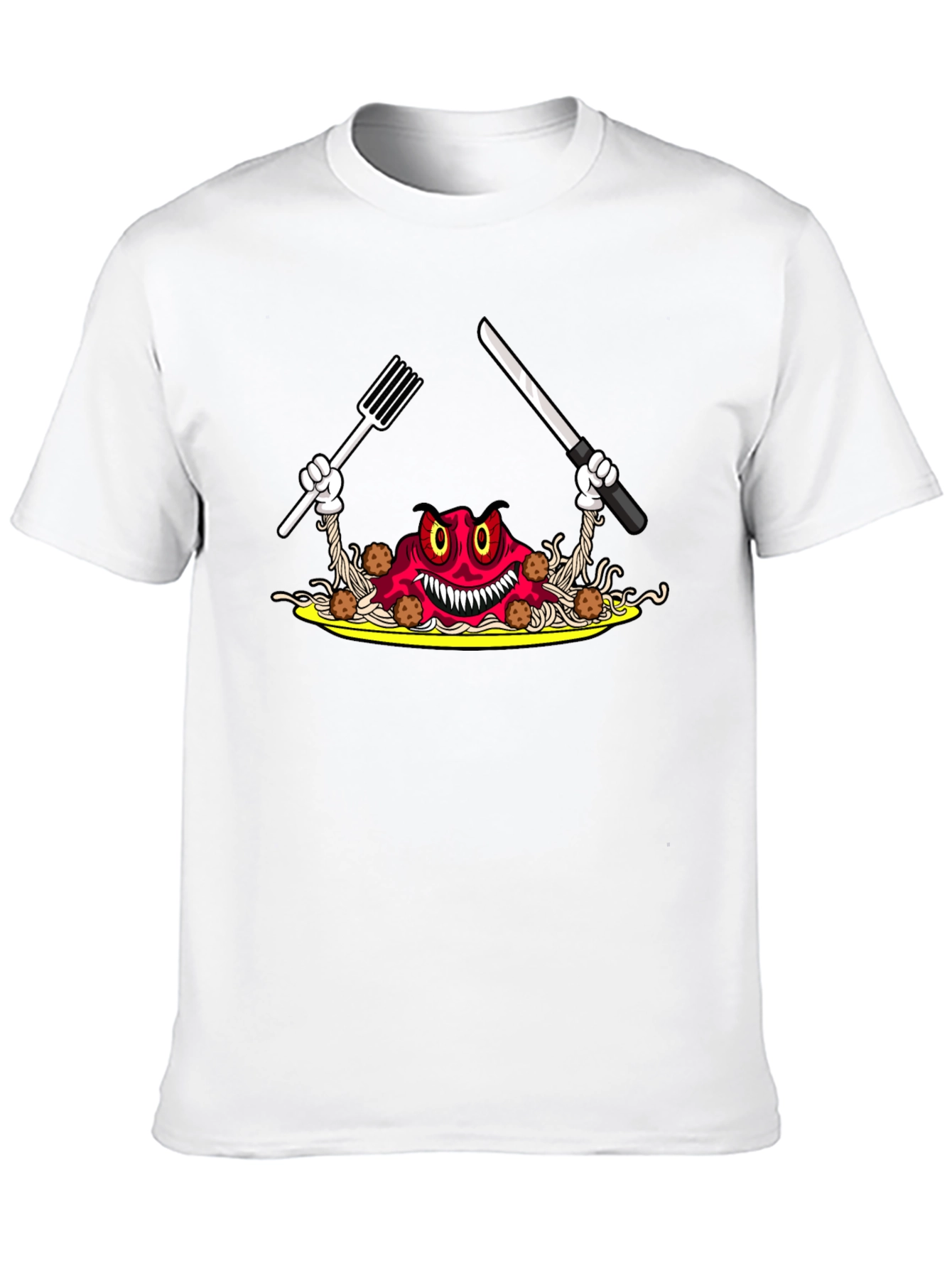 Spaghetti Monster Graphic Tee - Mens Black T-Shirt