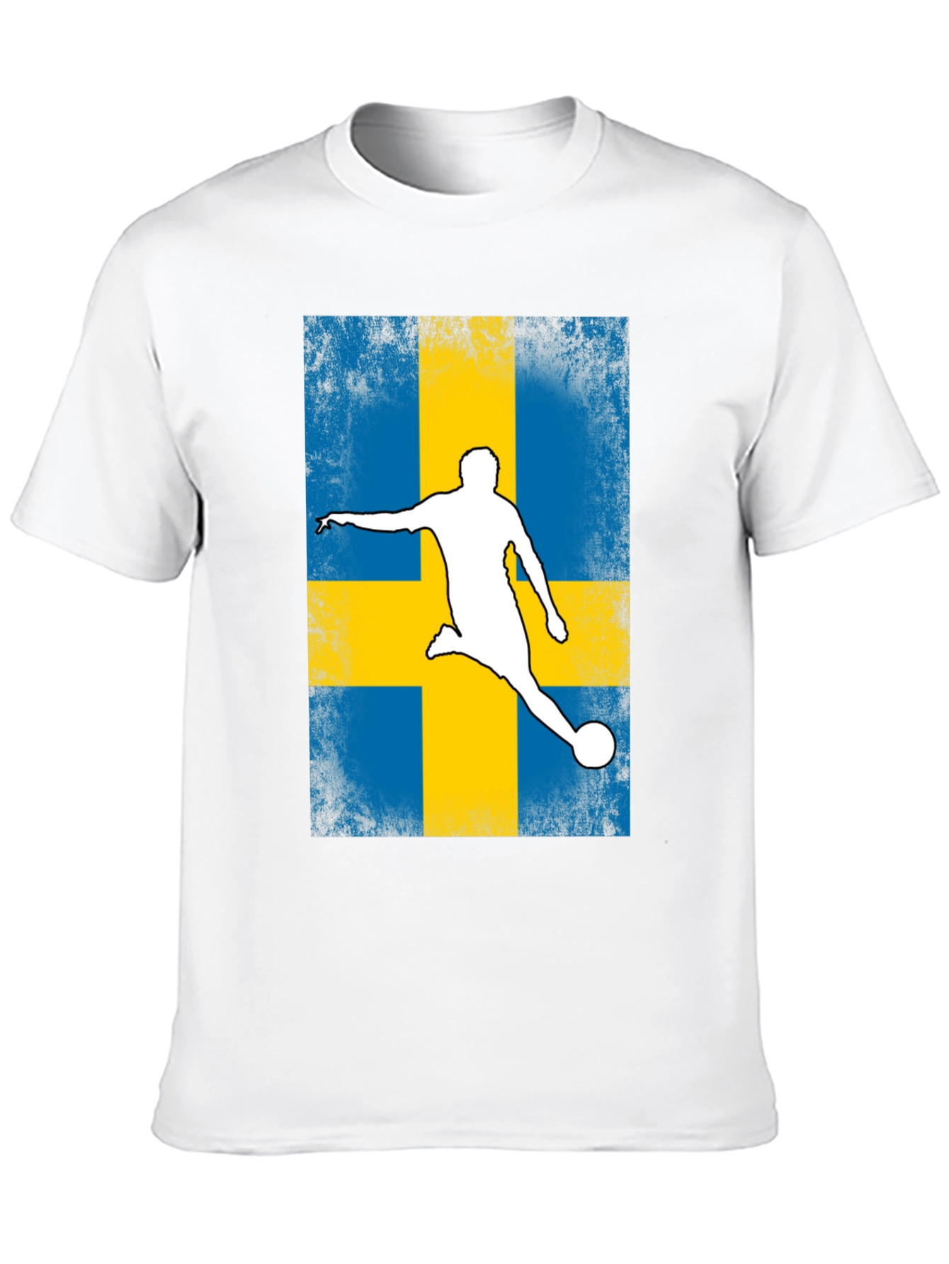 Sweden Soccer Flag T-Shirt