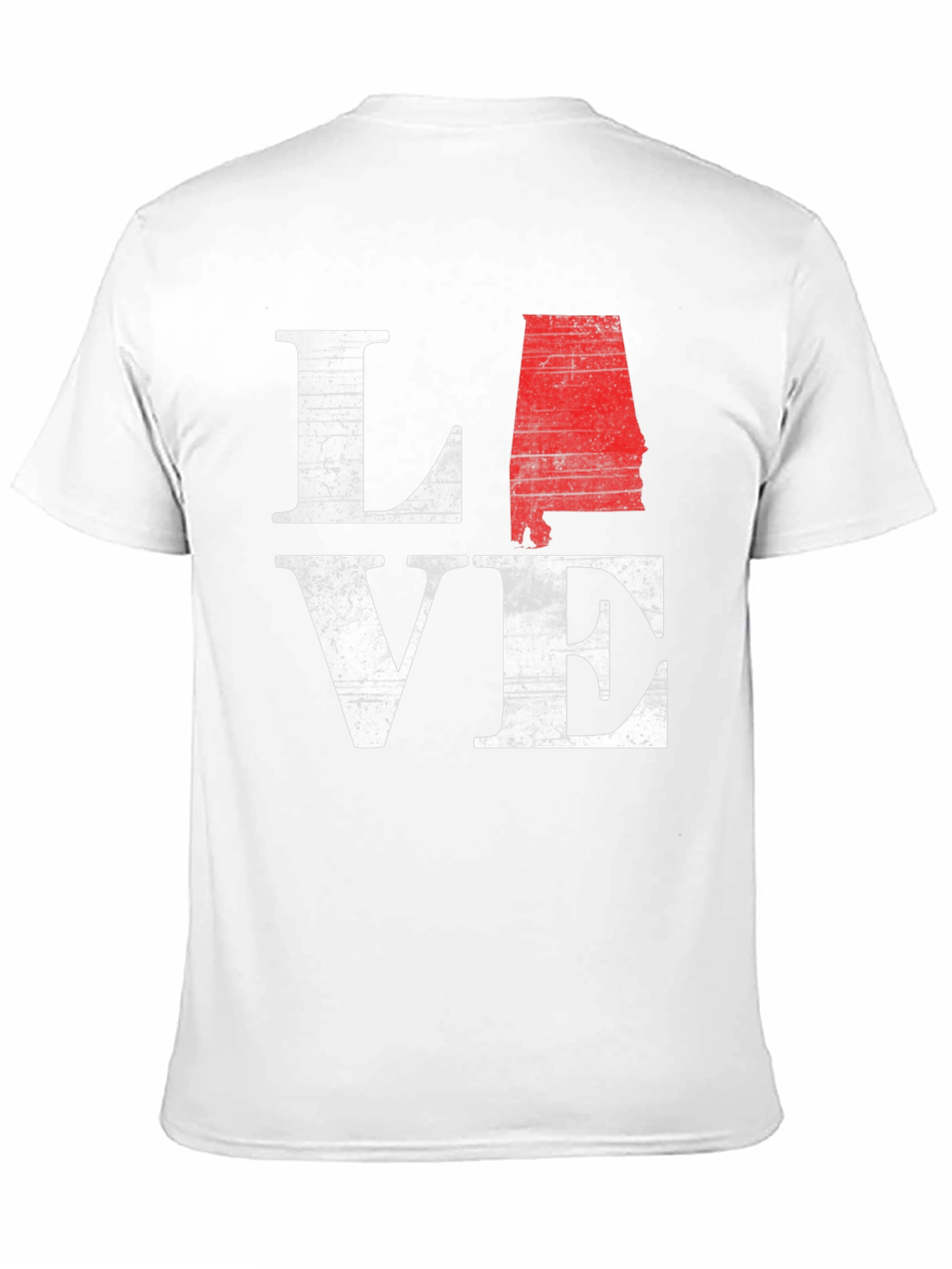 Alabama State Love Graphic Tee - Mens Black T-Shirt