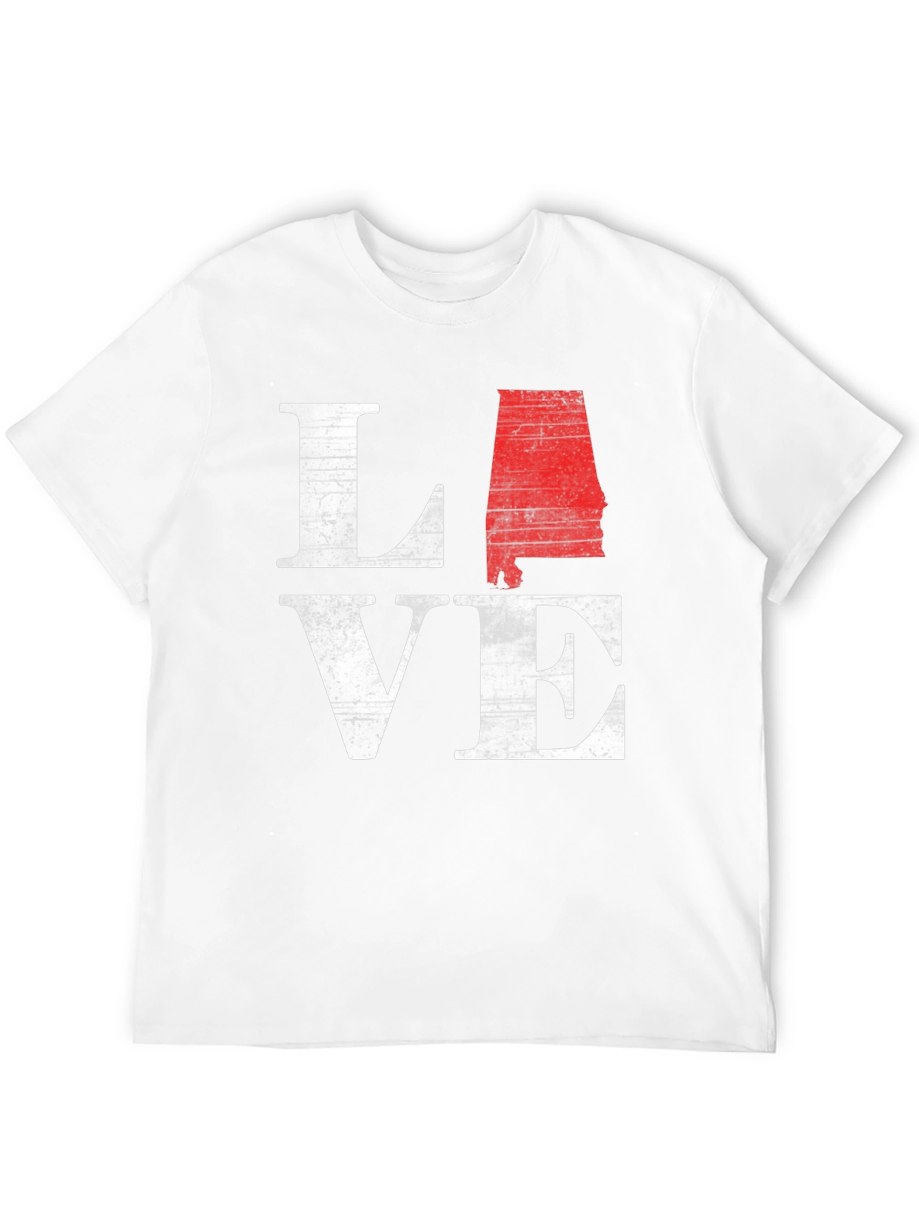Alabama State Love Graphic Tee - Mens Black T-Shirt