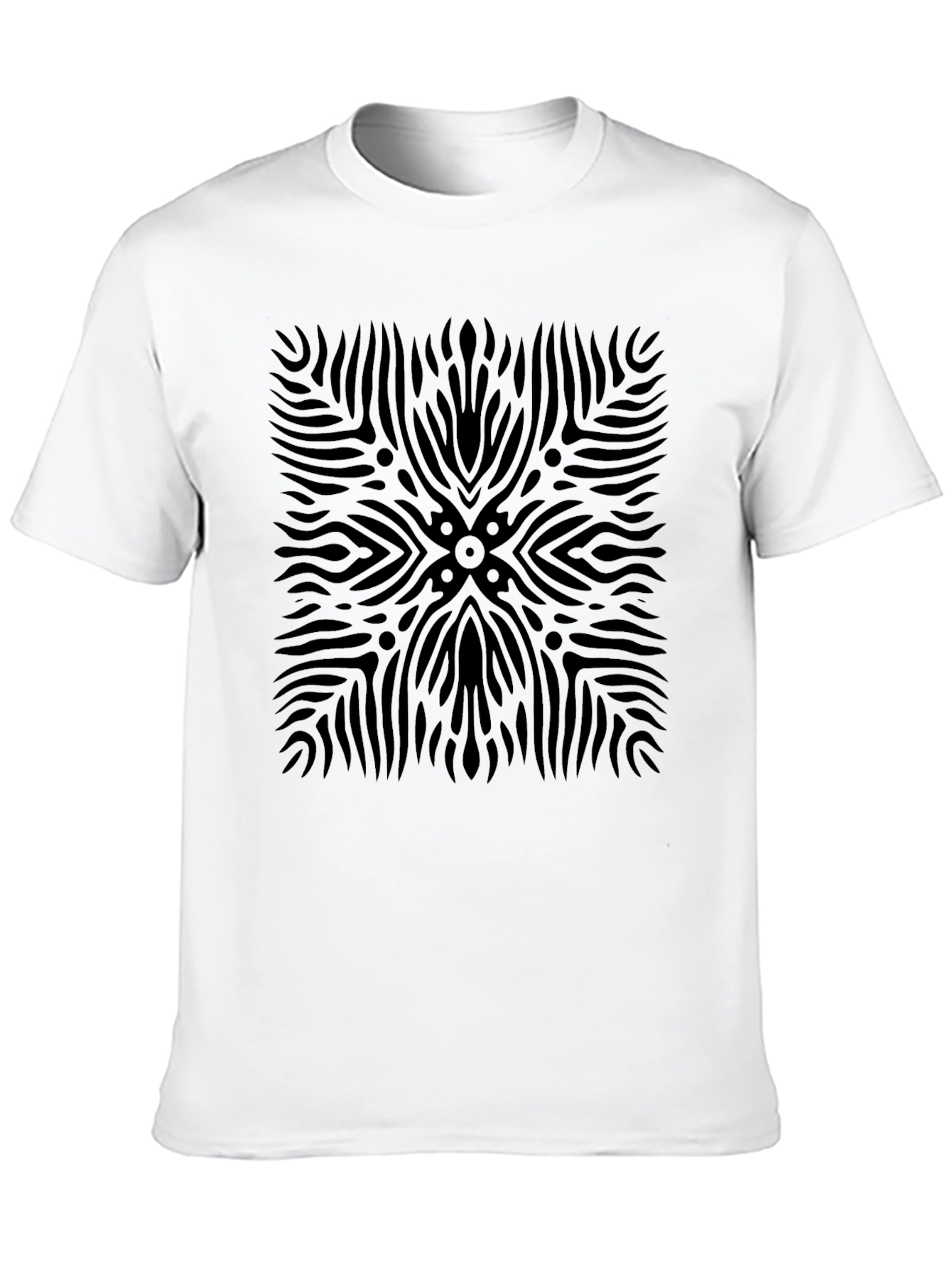 Abstract Black Pattern Tee