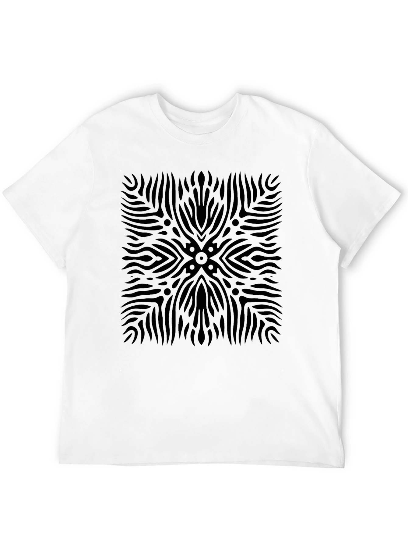 Abstract Black Pattern Tee
